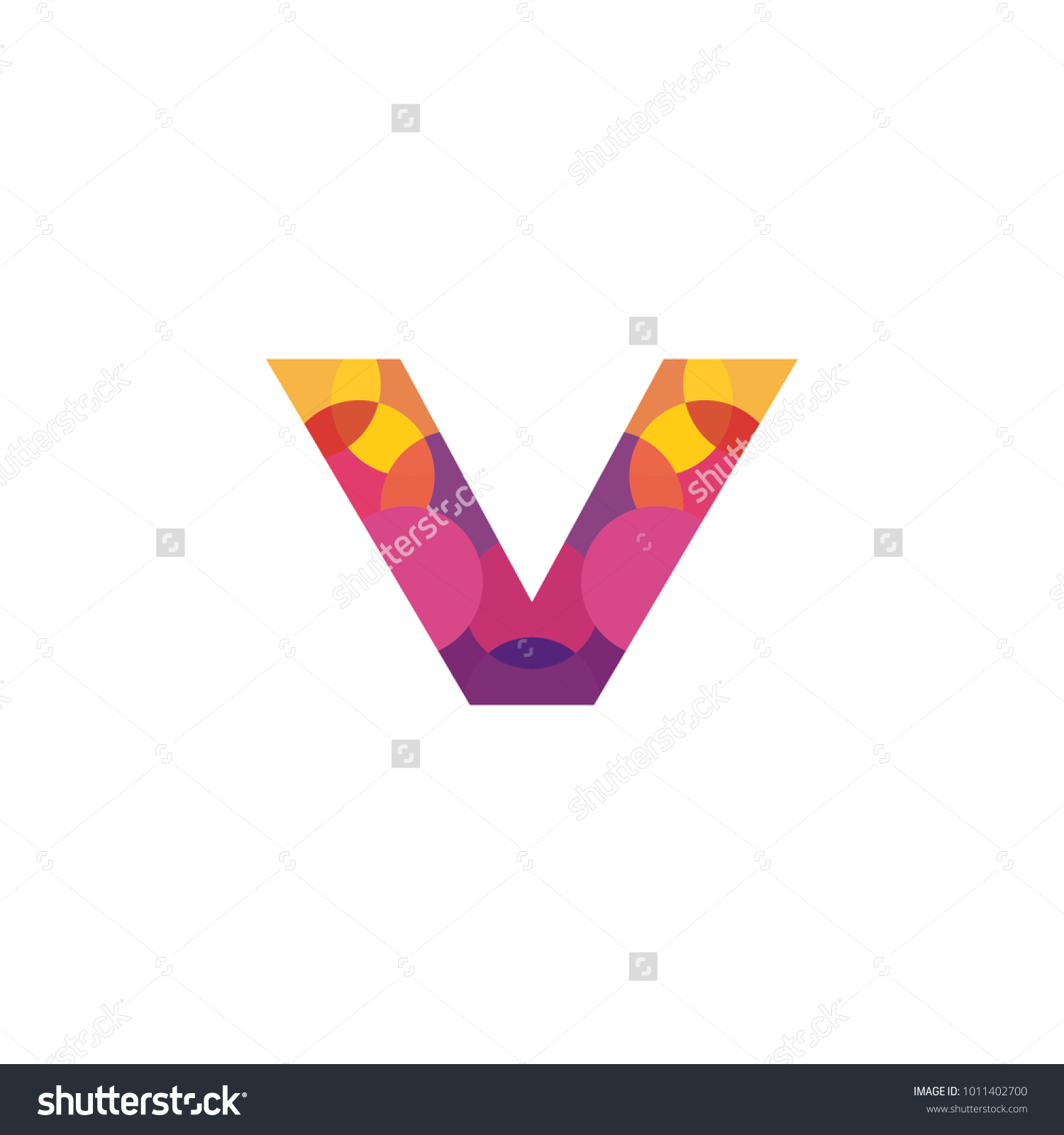 Elegant letter V low poly vector - Royalty Free Stock Vector 1011402700 ...