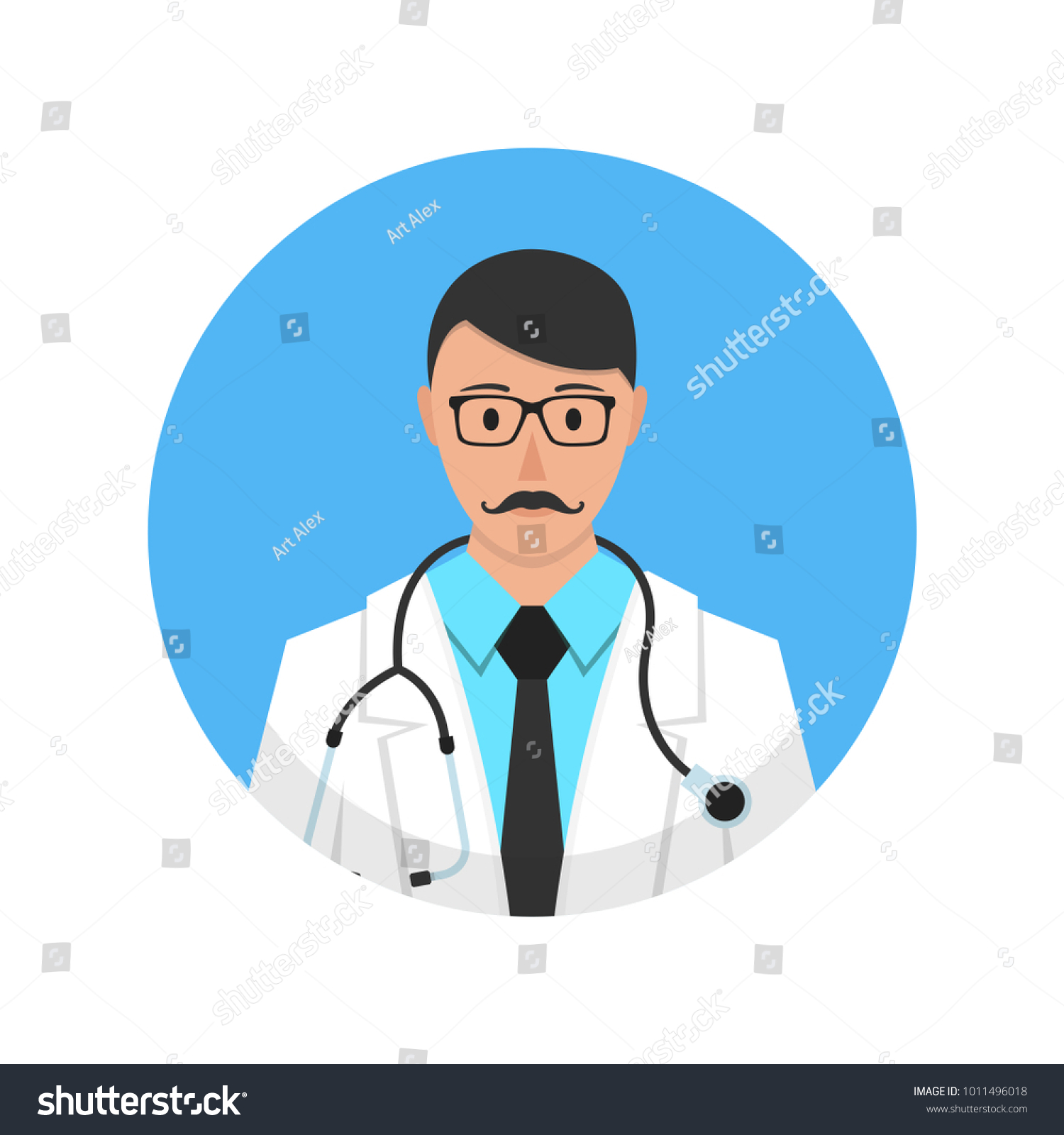 Medical Doctor Profile Icon Male Doctor Avatar Royalty Free Stock