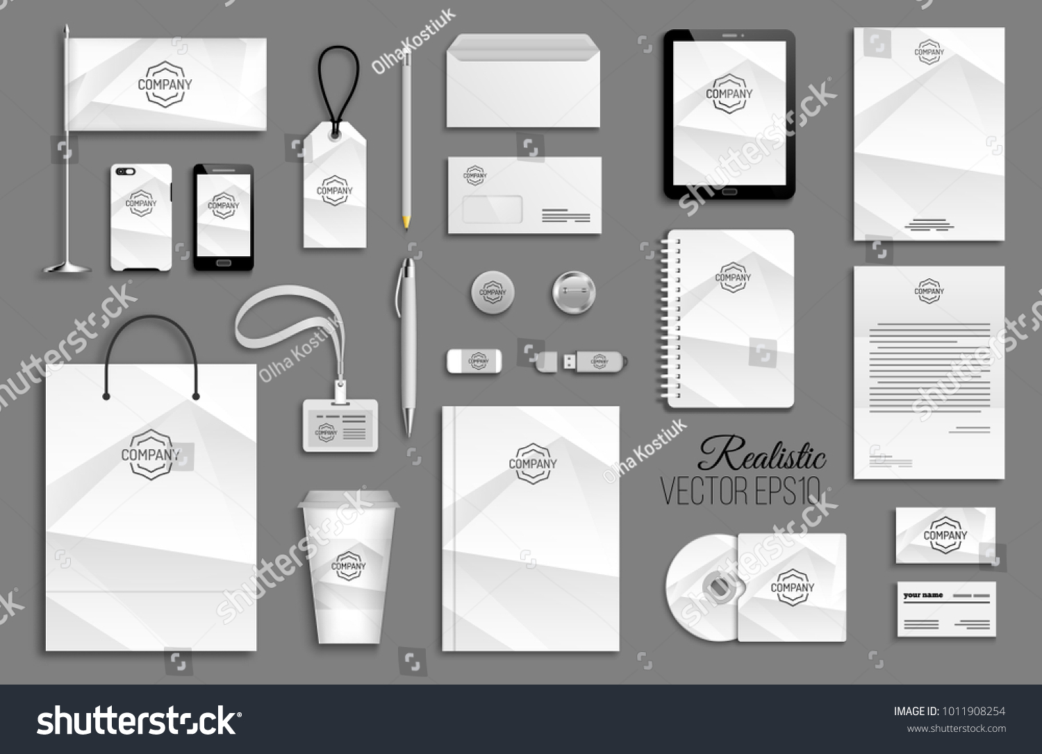 Corporate identity template set. Business - Royalty Free Stock Vector ...