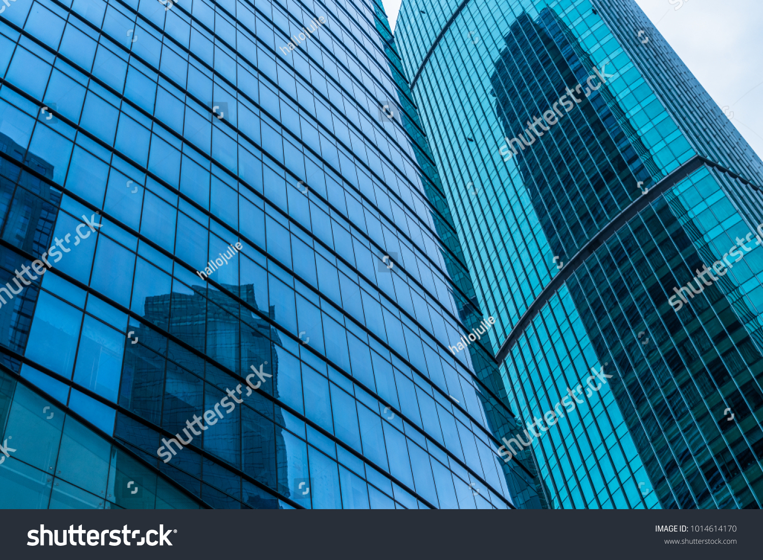 Close-Up of Modern Office Buildings in city of China
 #1014614170