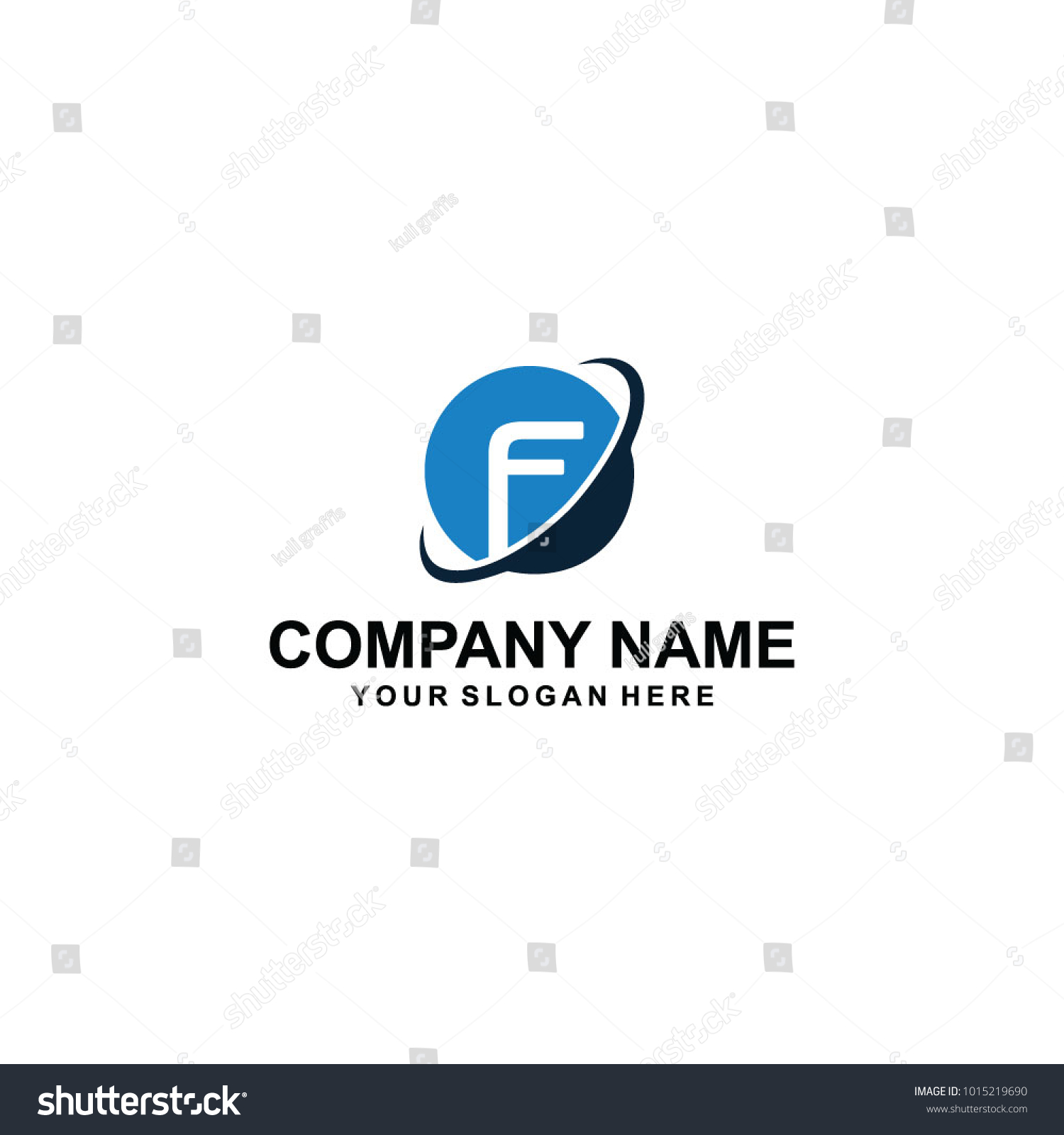 globe F logo vector - Royalty Free Stock Vector 1015219690 - Avopix.com