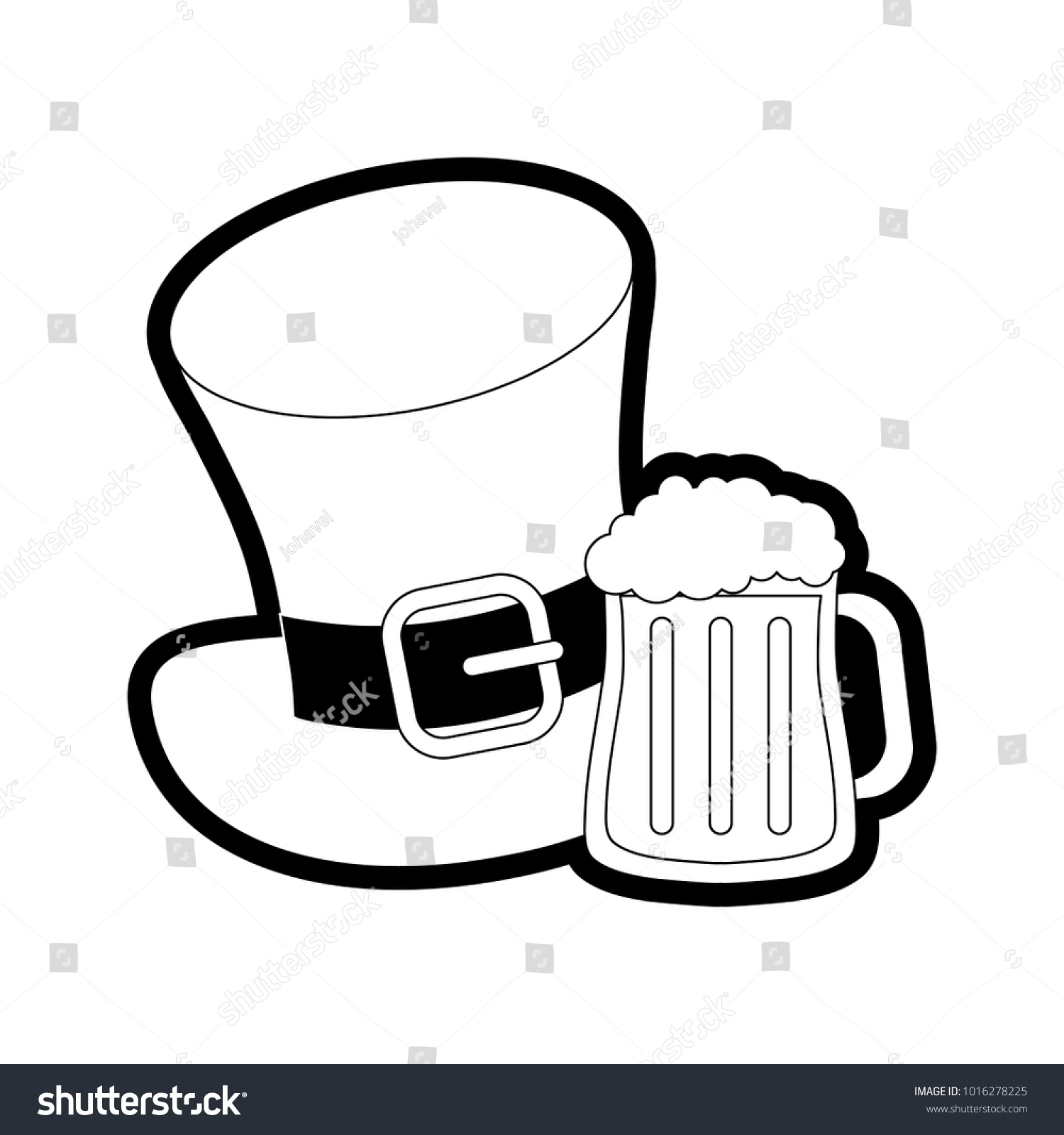 Irish top hat design - Royalty Free Stock Vector 1016278225 - Avopix.com