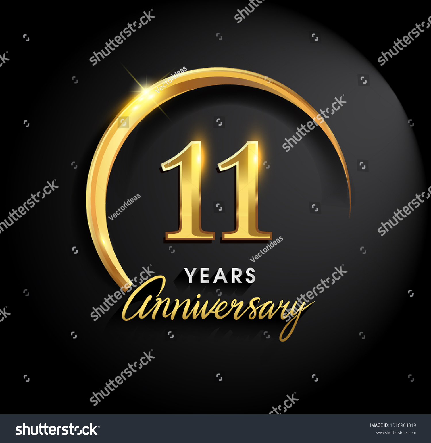 11 years anniversary celebration. Anniversary - Royalty Free Stock ...