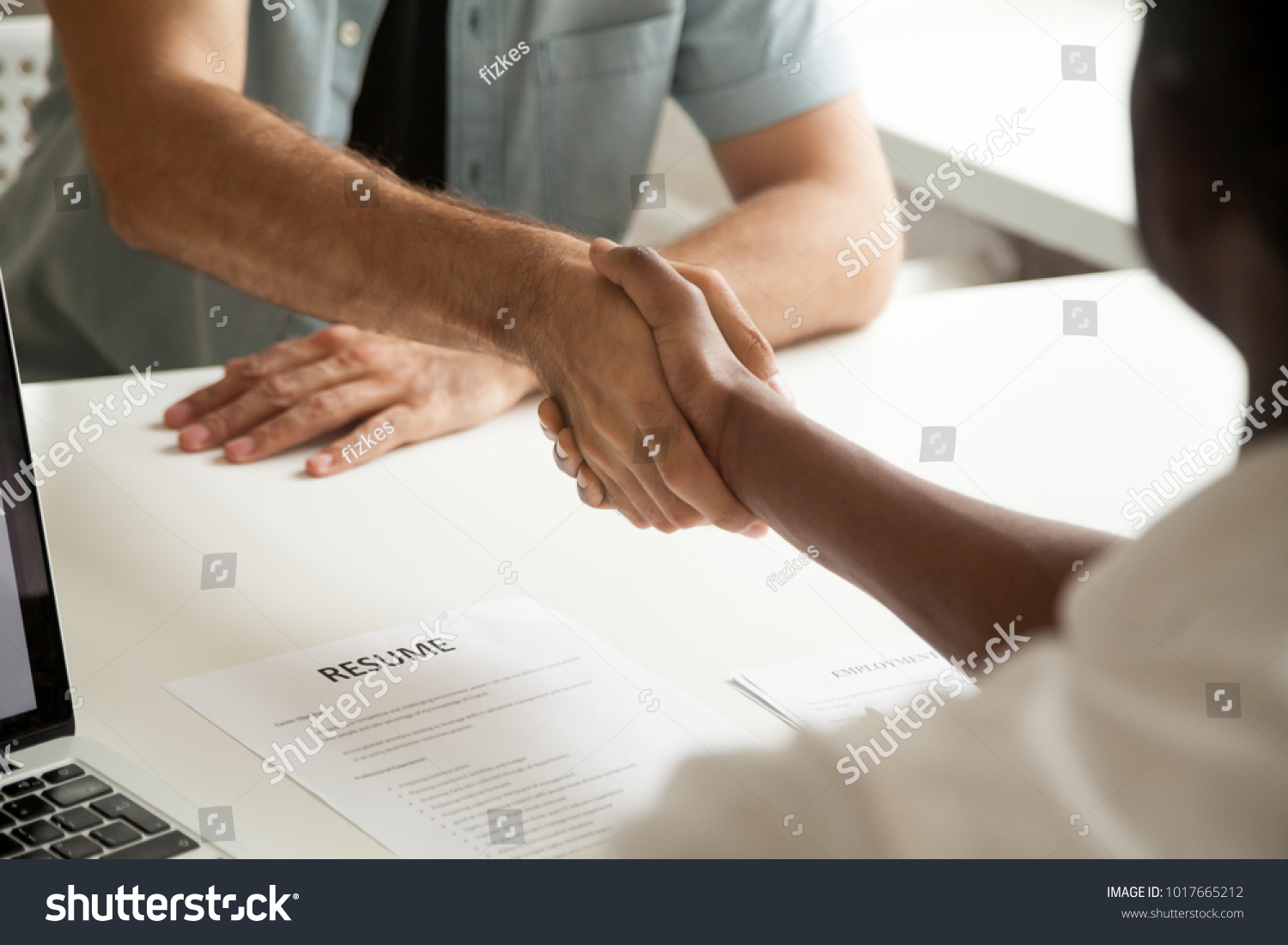 Employment Handshake Or Making Good First - Royalty Free Stock Photo ...