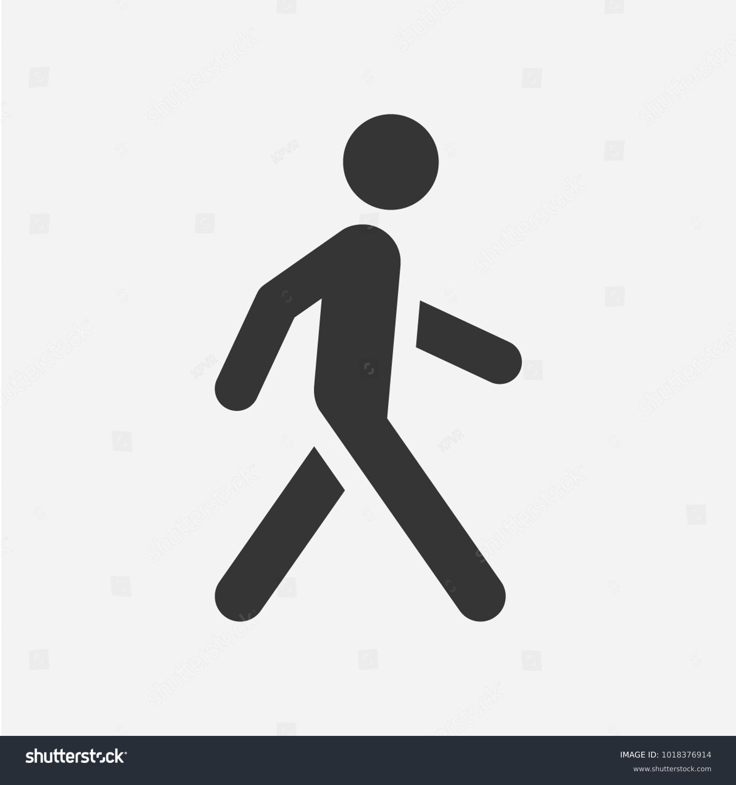 Walking man. Vector icon #1018376914