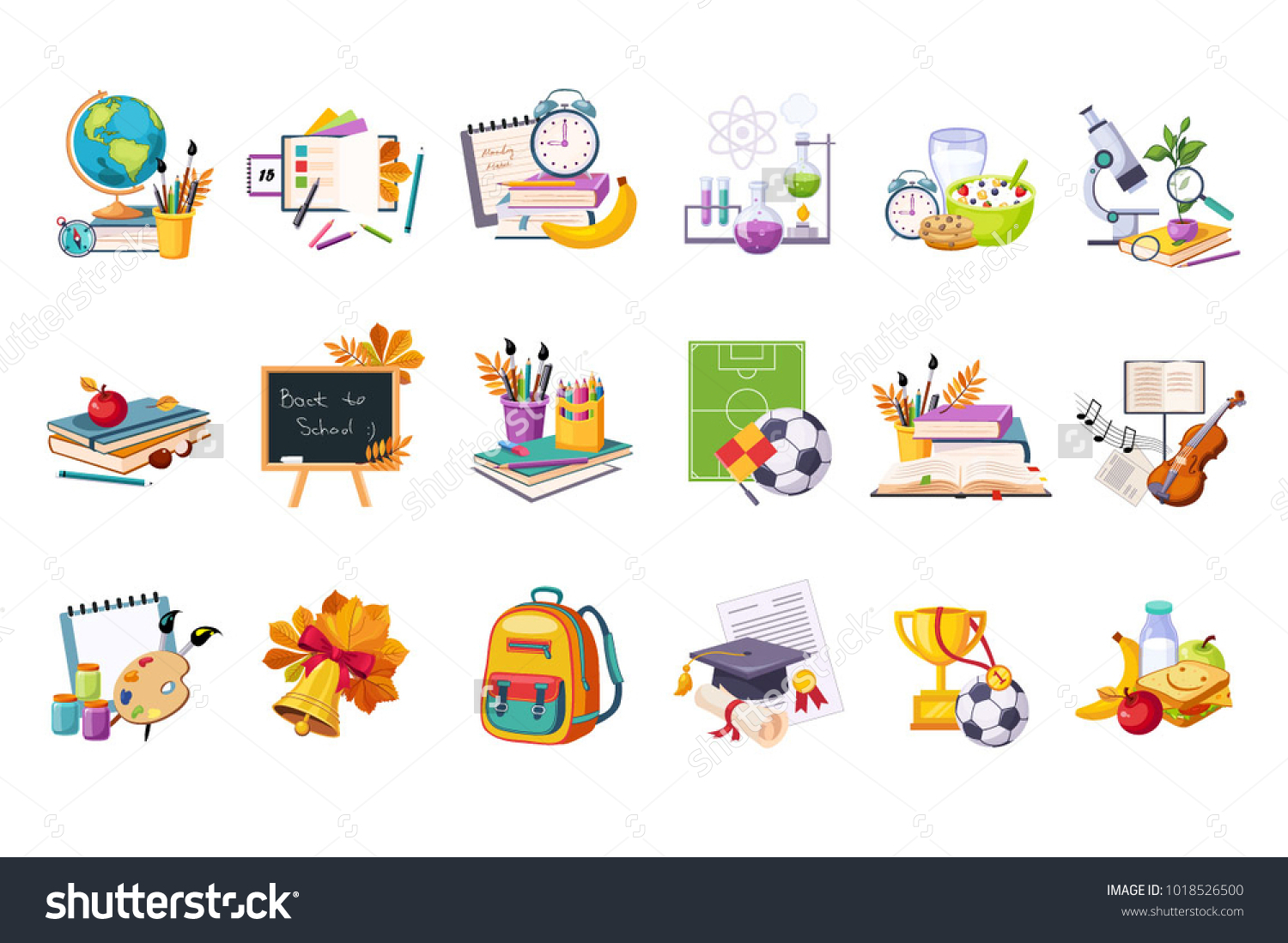School And Eduction Related Sets Of Objects #1018526500