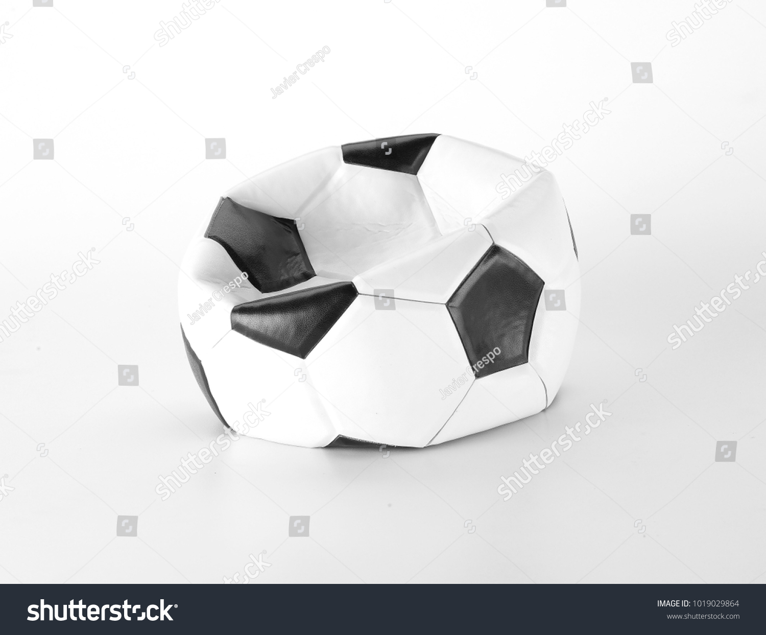 deflated soccer ball #1019029864