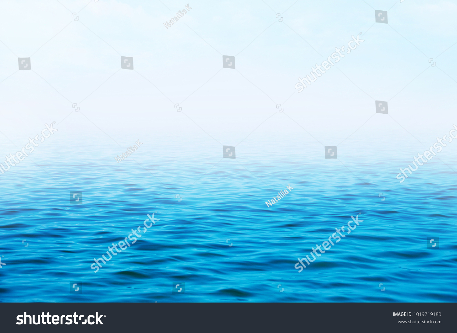 Blue sea water background #1019719180