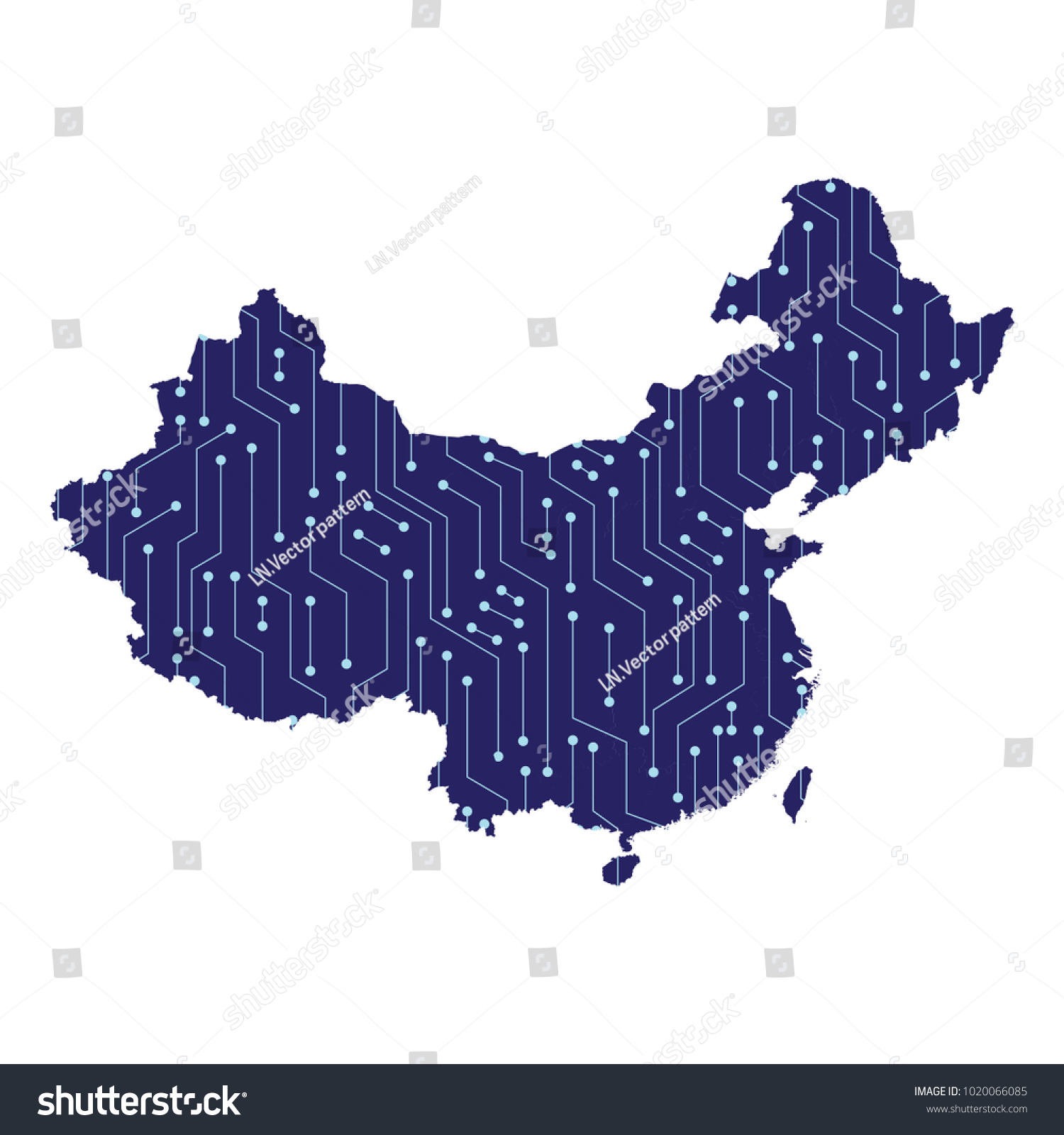 Map of China country, Map of China with a - Royalty Free Stock Vector ...