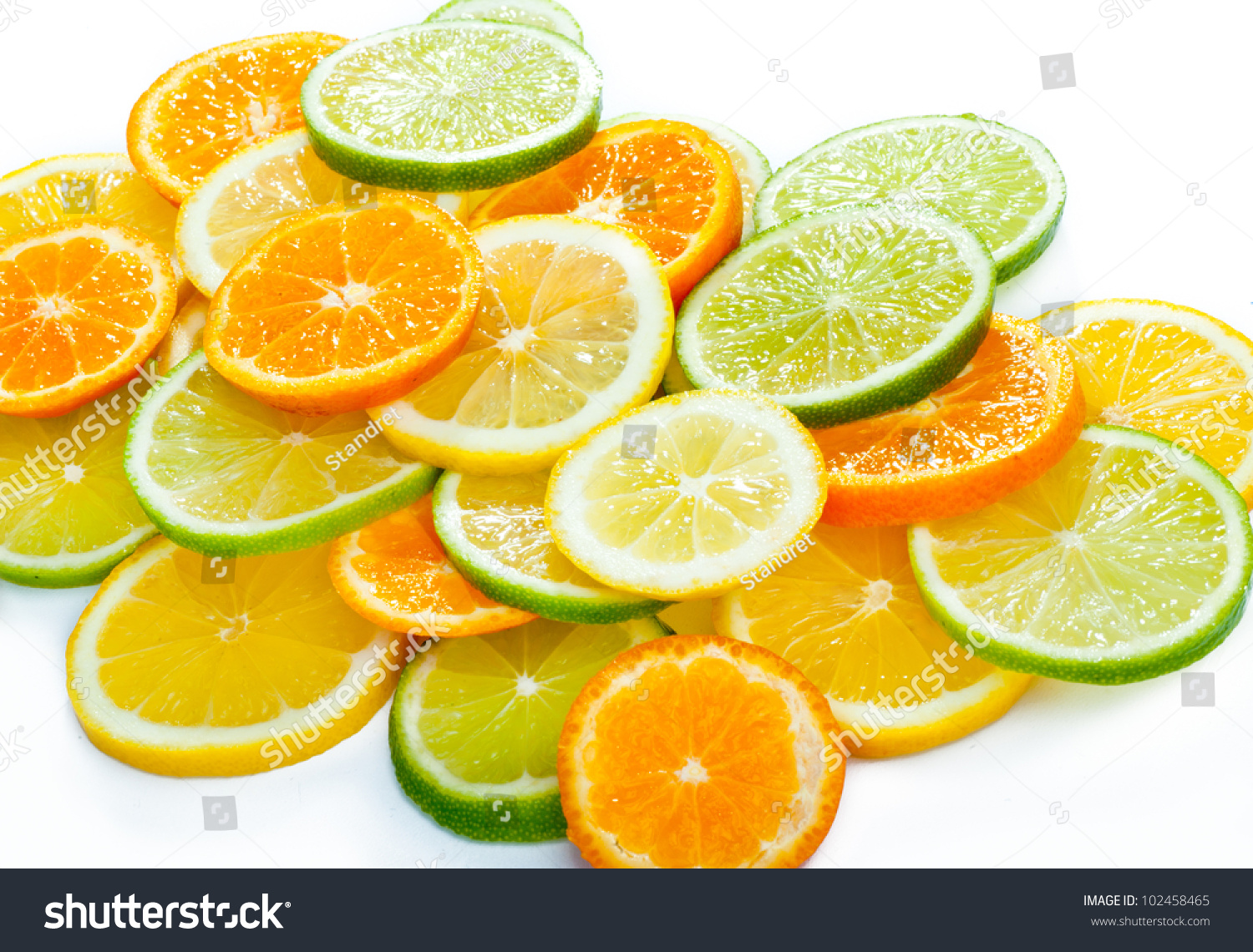 Mixed citrus fruit. Lemon, Lime, Orange #102458465