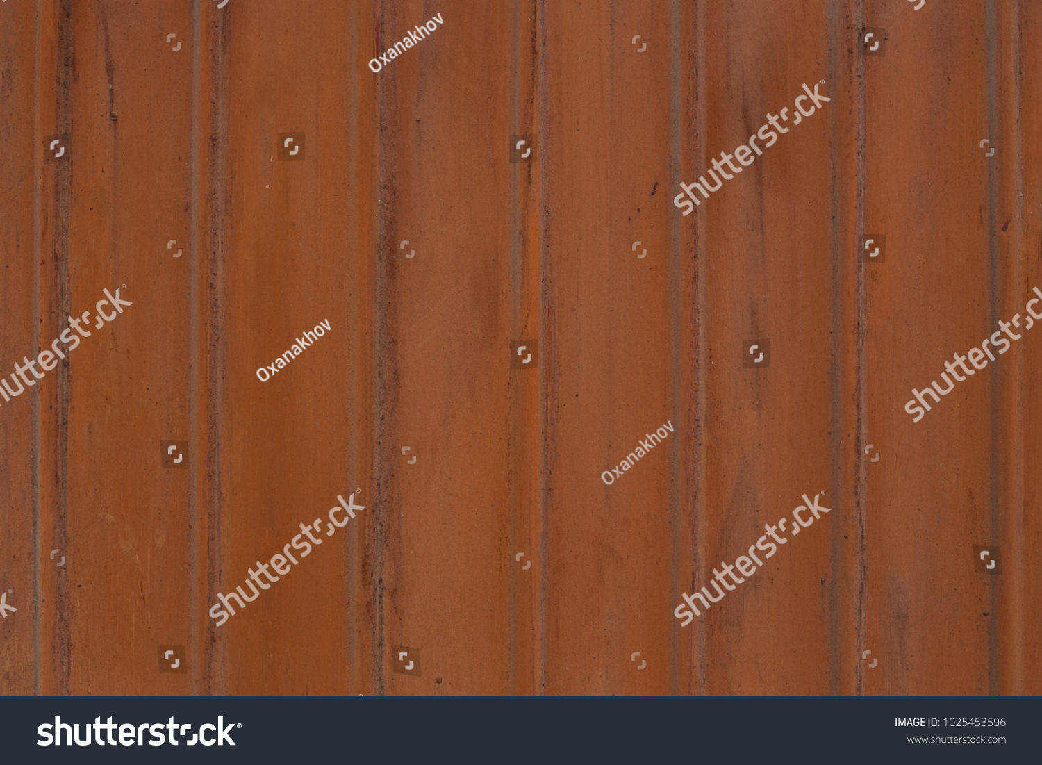 texture of old metal with rust, brown striped, close-up #1025453596
