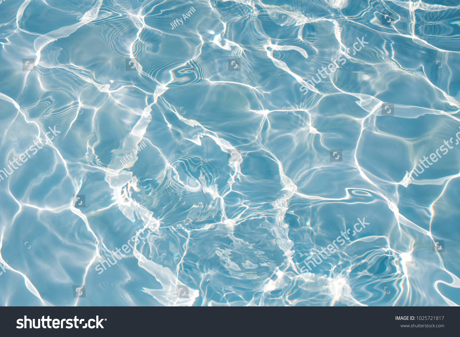 Texture of water in swimming pool for background #1025721817