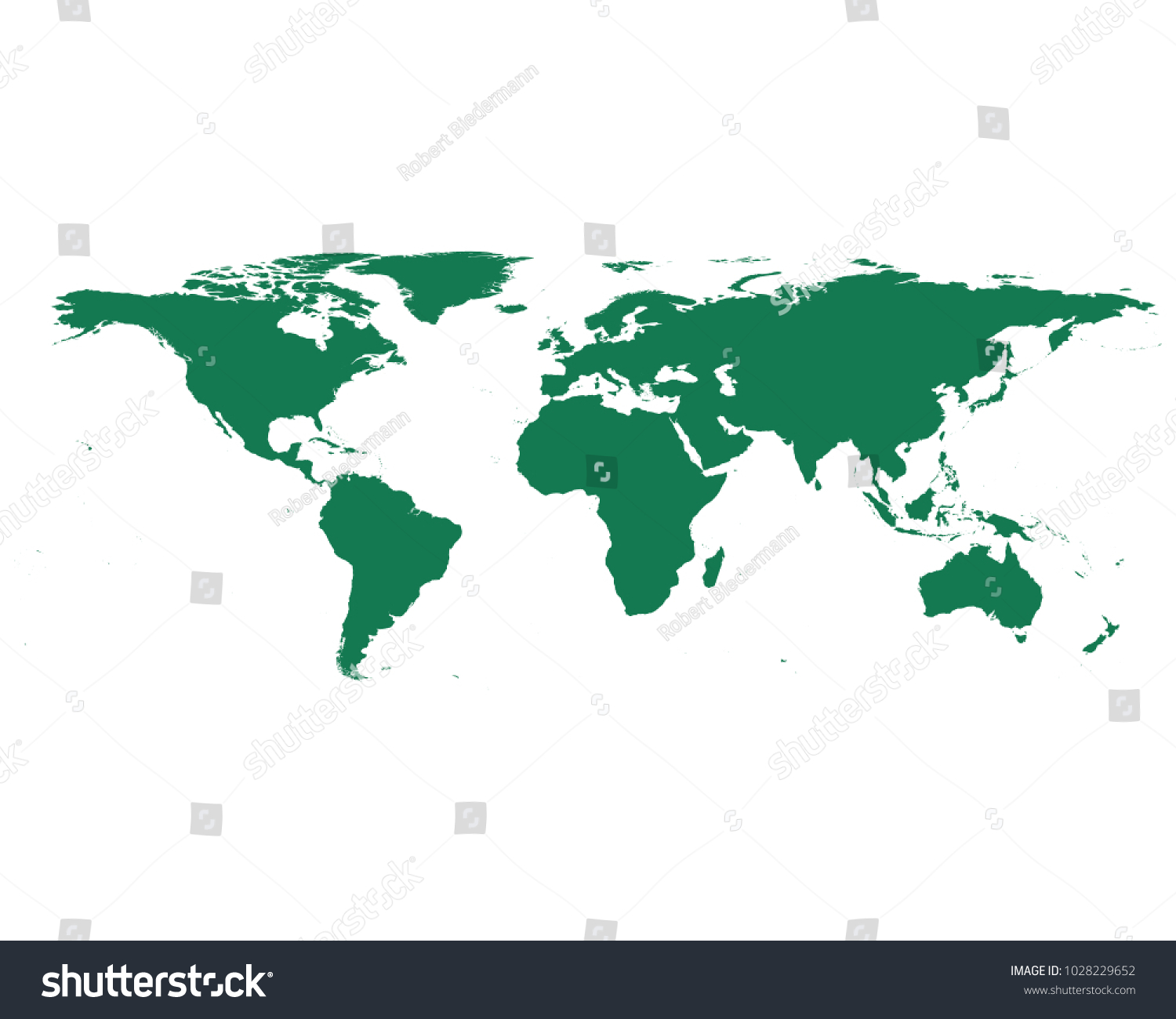 Map of The world - Royalty Free Stock Vector 1028229652 - Avopix.com