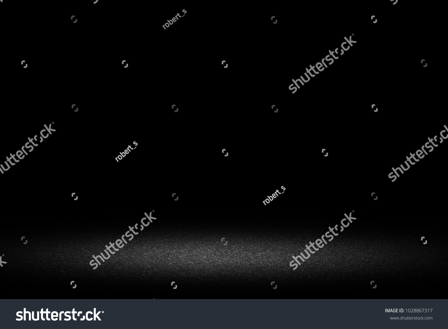 Dark room with concrete floor and wall background #1028867317