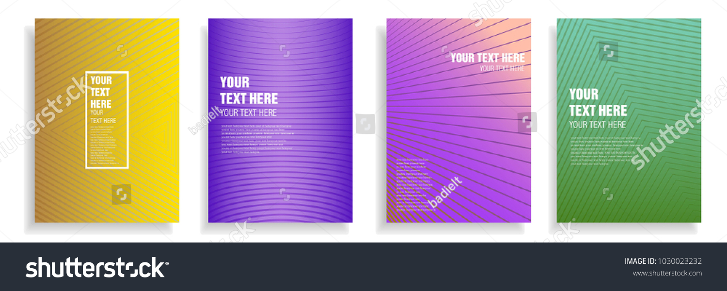 modern cover design with dynamic colorful halftone gradient. vector template for magazine, presentation, brochure, poster in a4 size #1030023232