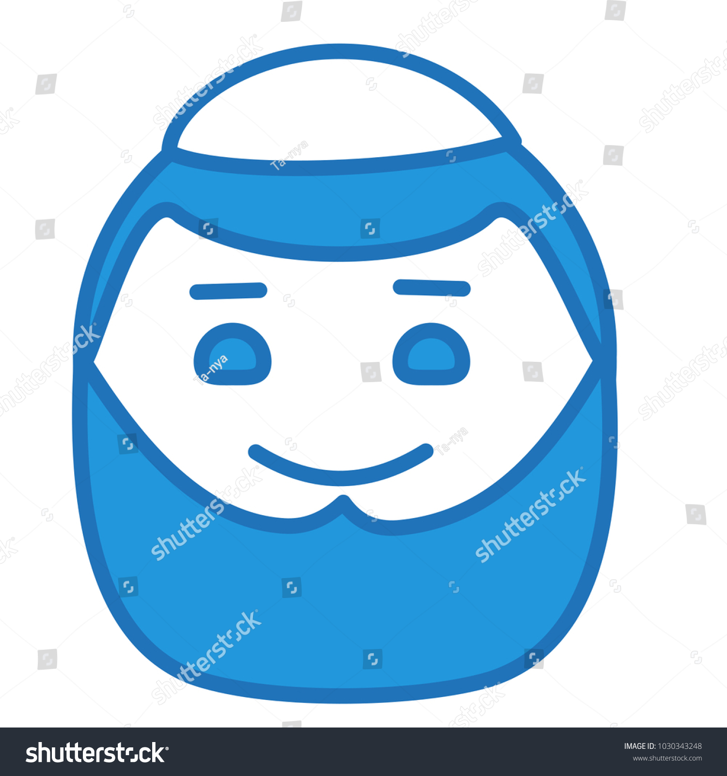 emoji with muslim with heavy beard 