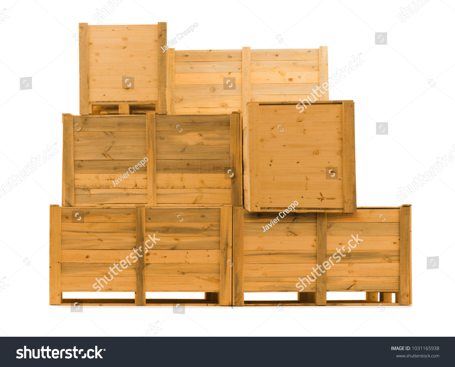 wooden crates for transport of merchandise #1031165938