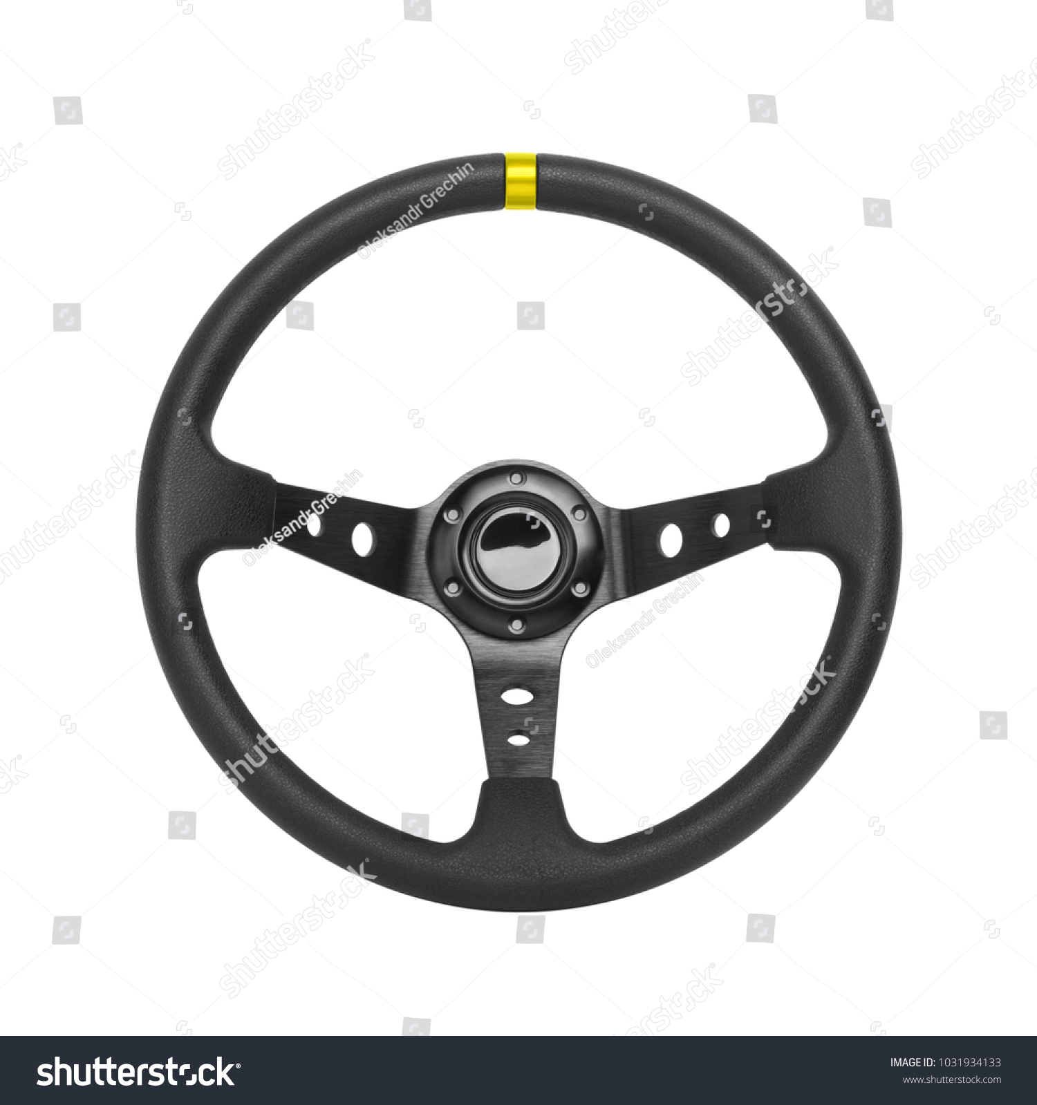 Steering wheel, isolated on the white background #1031934133