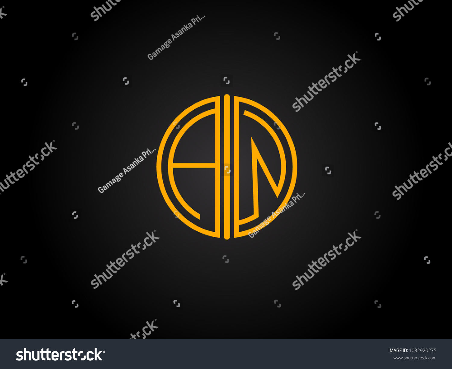 AW Circle Shape golden yellow Letter logo Design - Royalty Free Stock ...