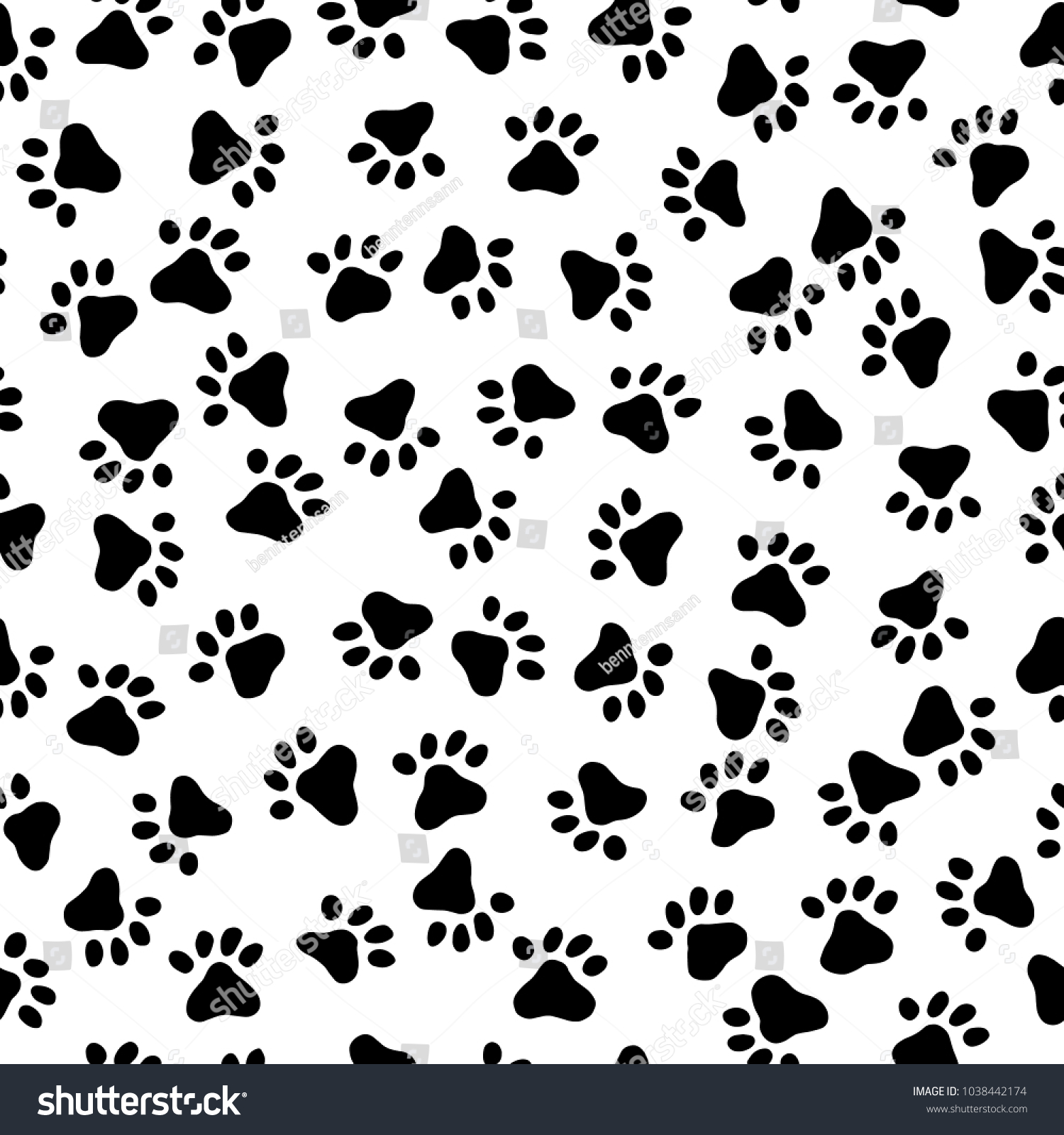 Footprint pattern of the animal, I made the - Royalty Free Stock Vector ...