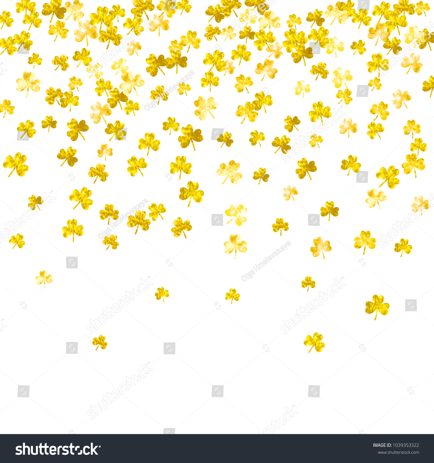 Clover Background For Saint Patricks Day Lucky Royalty Free Stock Vector 1039353322 0866