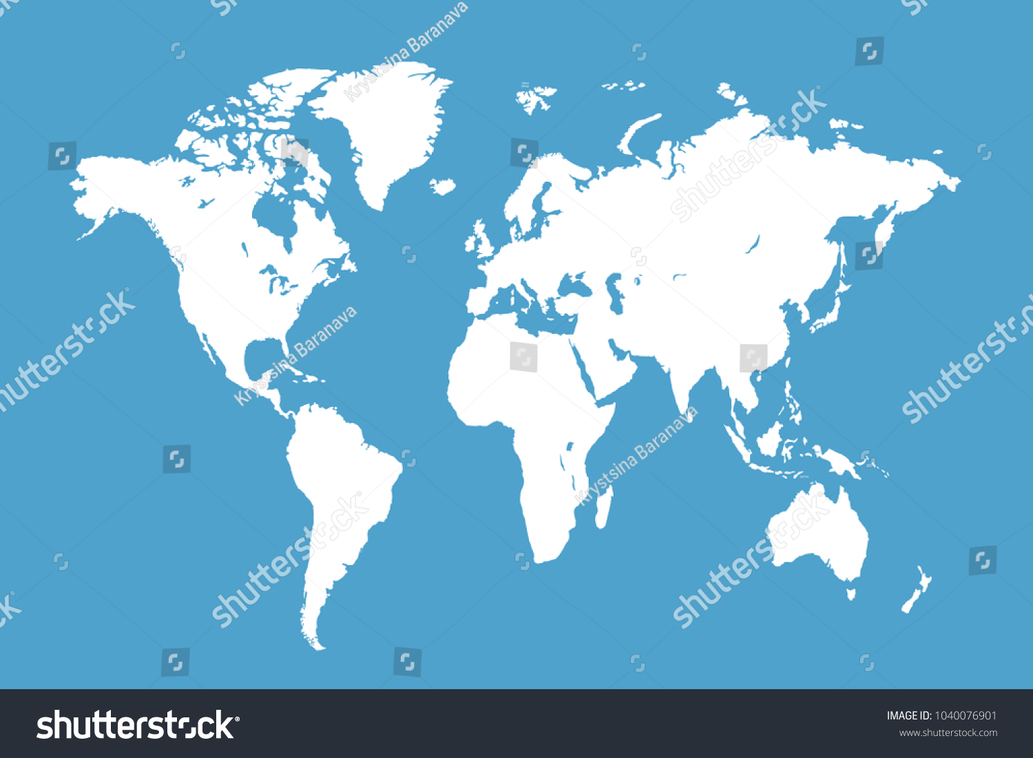 Political world map - Royalty Free Stock Vector 1040076901 - Avopix.com