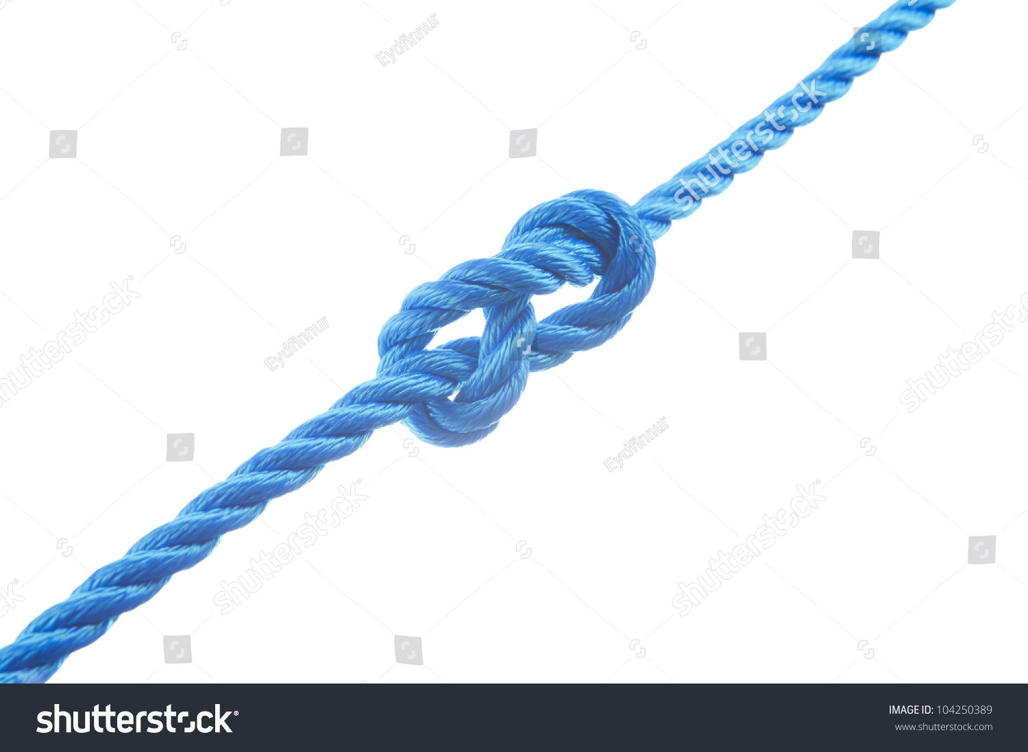 Figure eight knot  isolated on white background #104250389