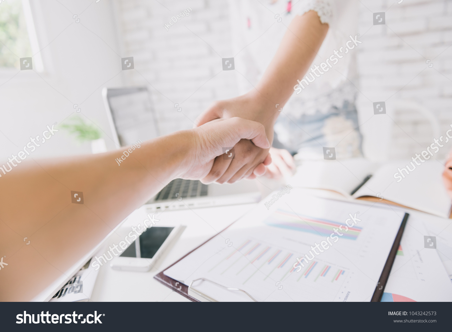 Business People Hand Shake in business meeting #1043242573