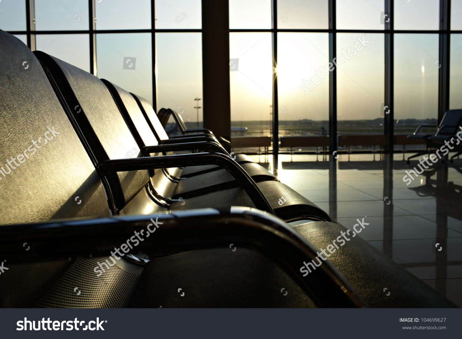 Waiting area at airport #104699627
