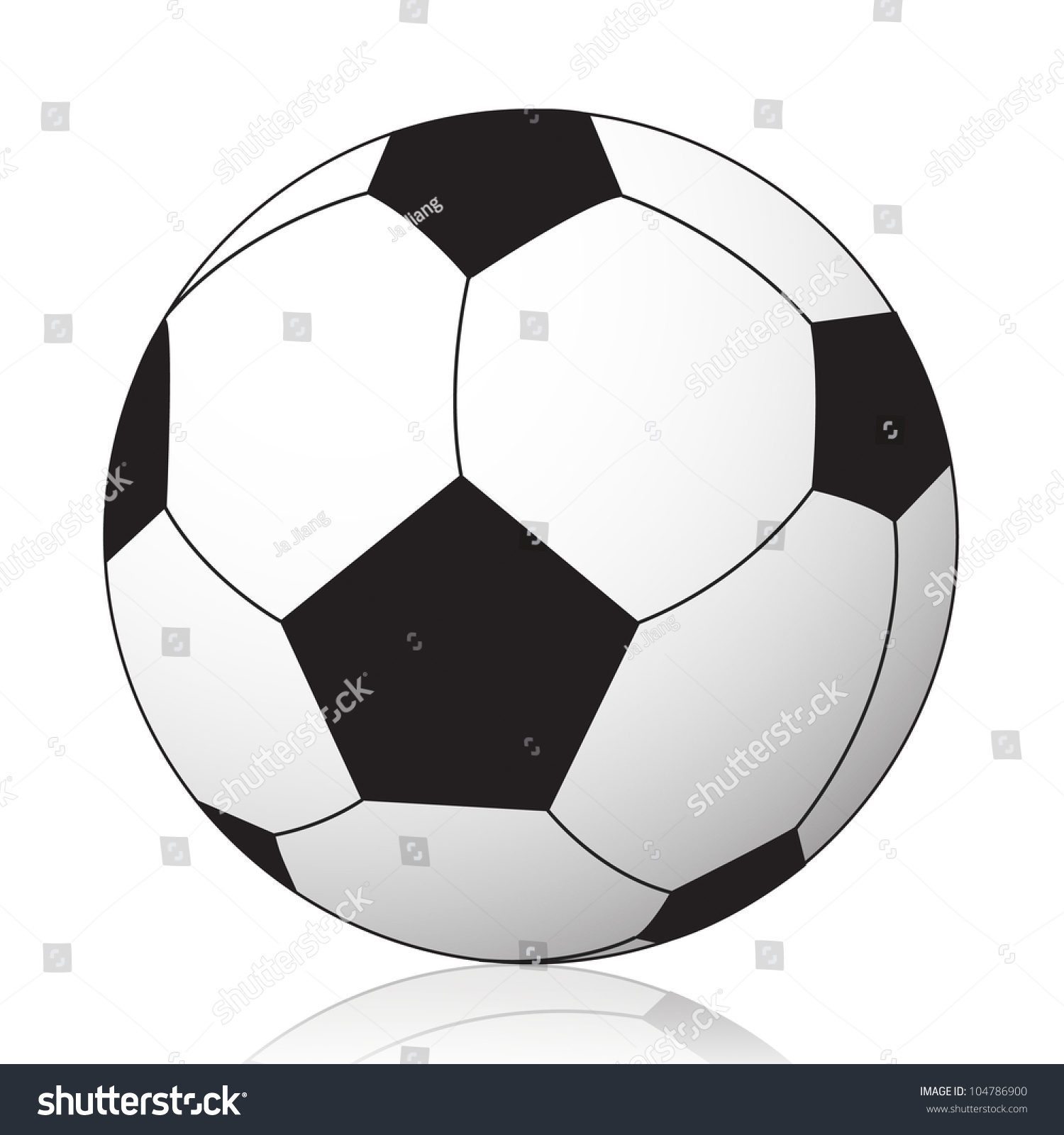 Football (classic Soccer Ball) - Royalty Free Stock Photo 104786900 