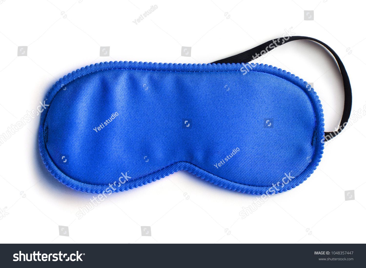 Blue sleeping eye mask, isolated on white background #1048357447