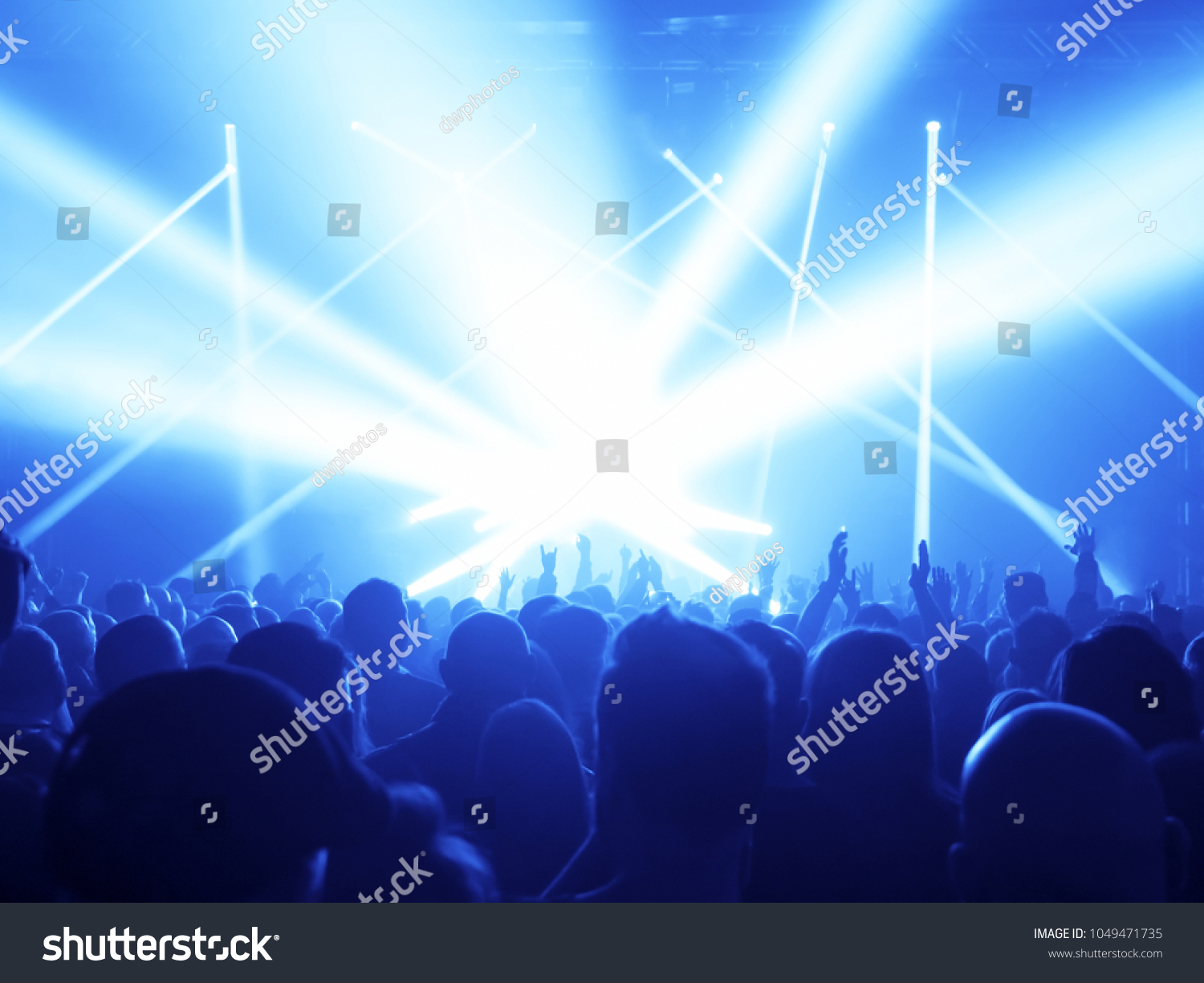 Concert Crowd at rock concert #1049471735