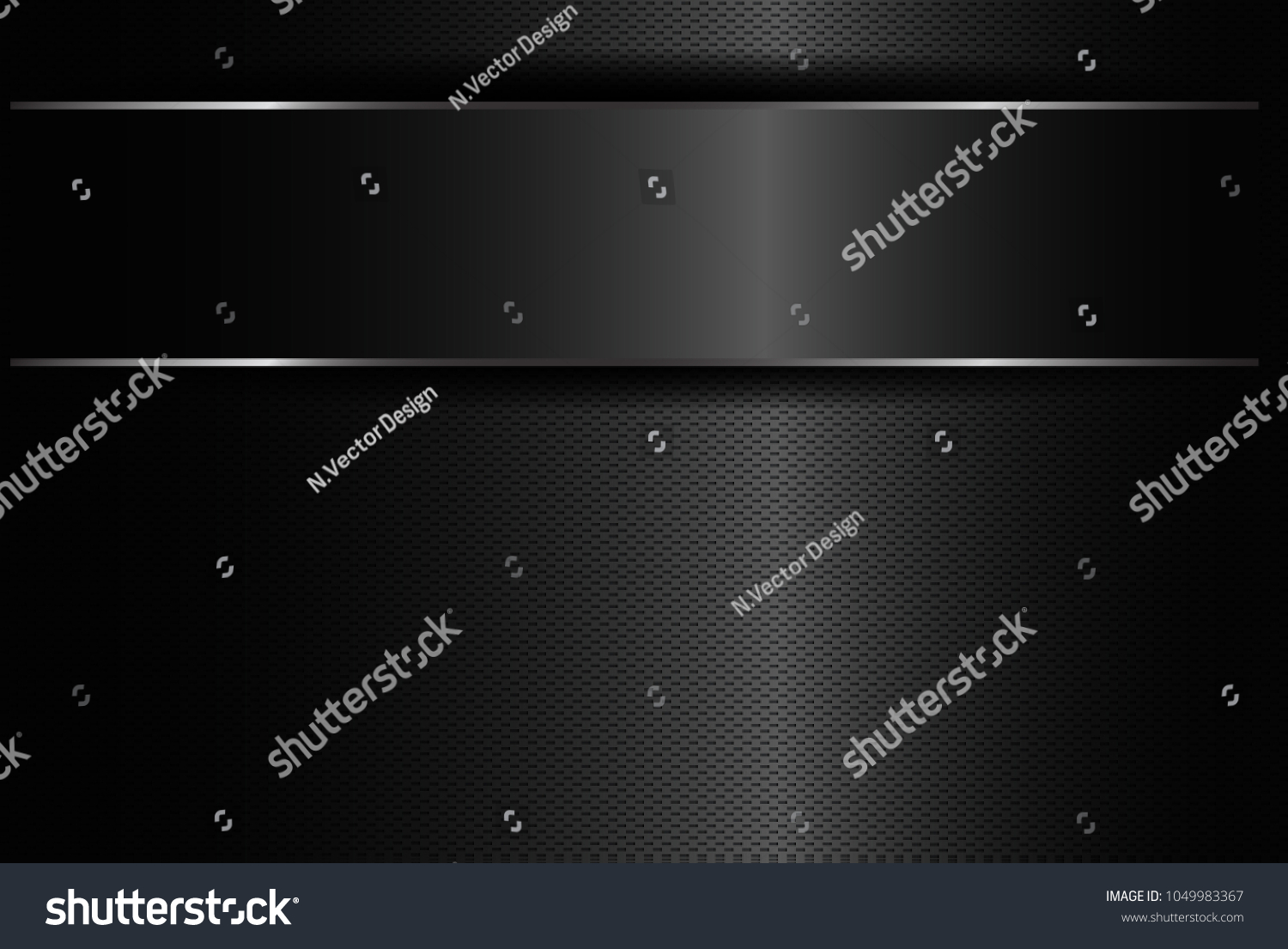 Metallic background polished steel texture, vector design , abstract metallic frame design innovation concept layout background, eps10. #1049983367