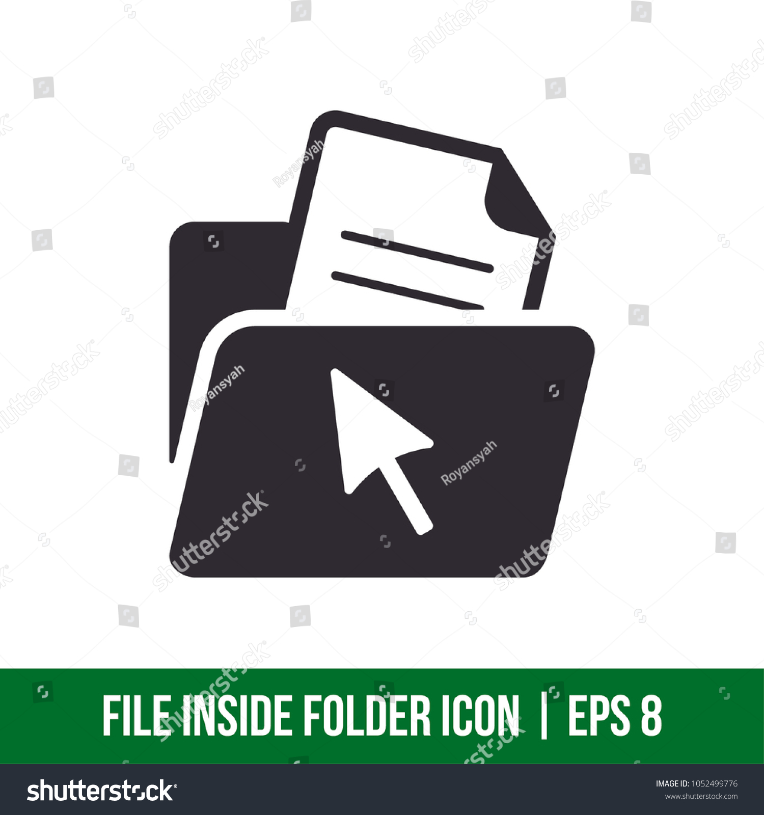 File & Folder Icon. - Royalty Free Stock Vector 1052499776 - Avopix.com