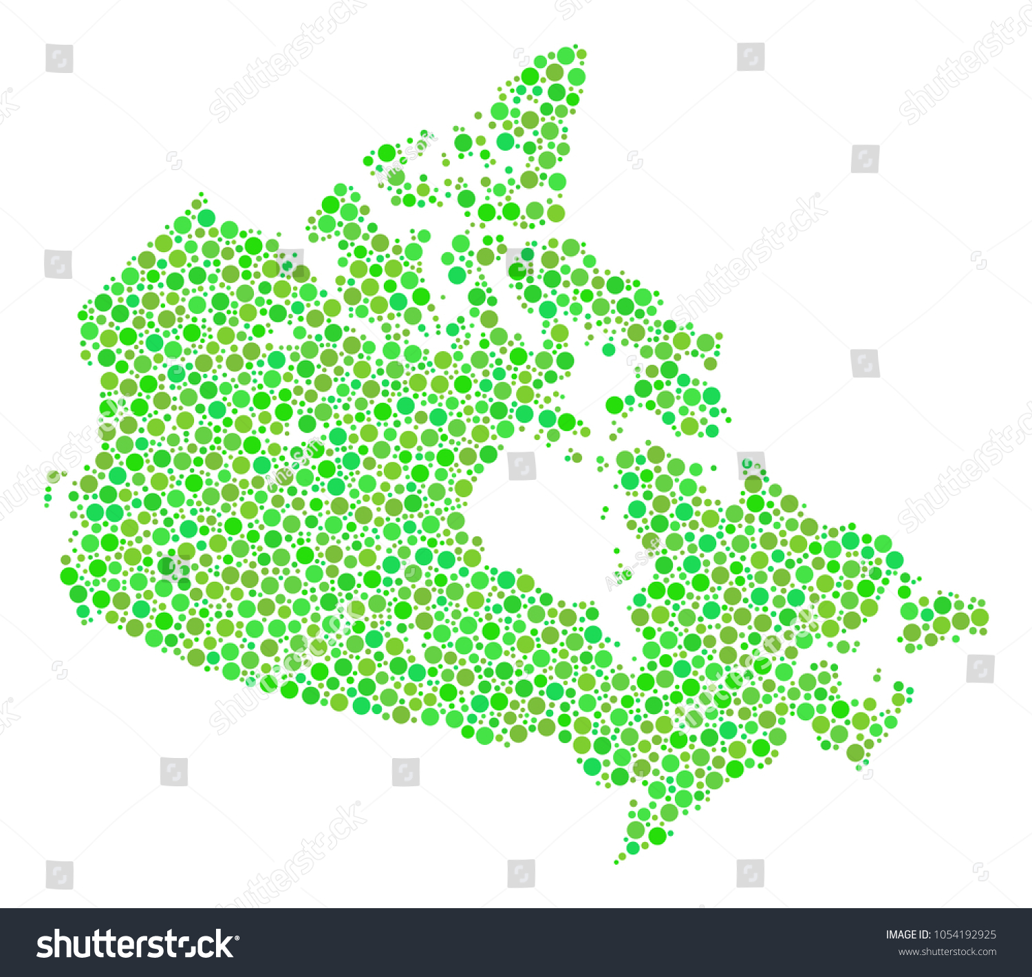 Canada Map composition of dots in various sizes - Royalty Free Stock ...