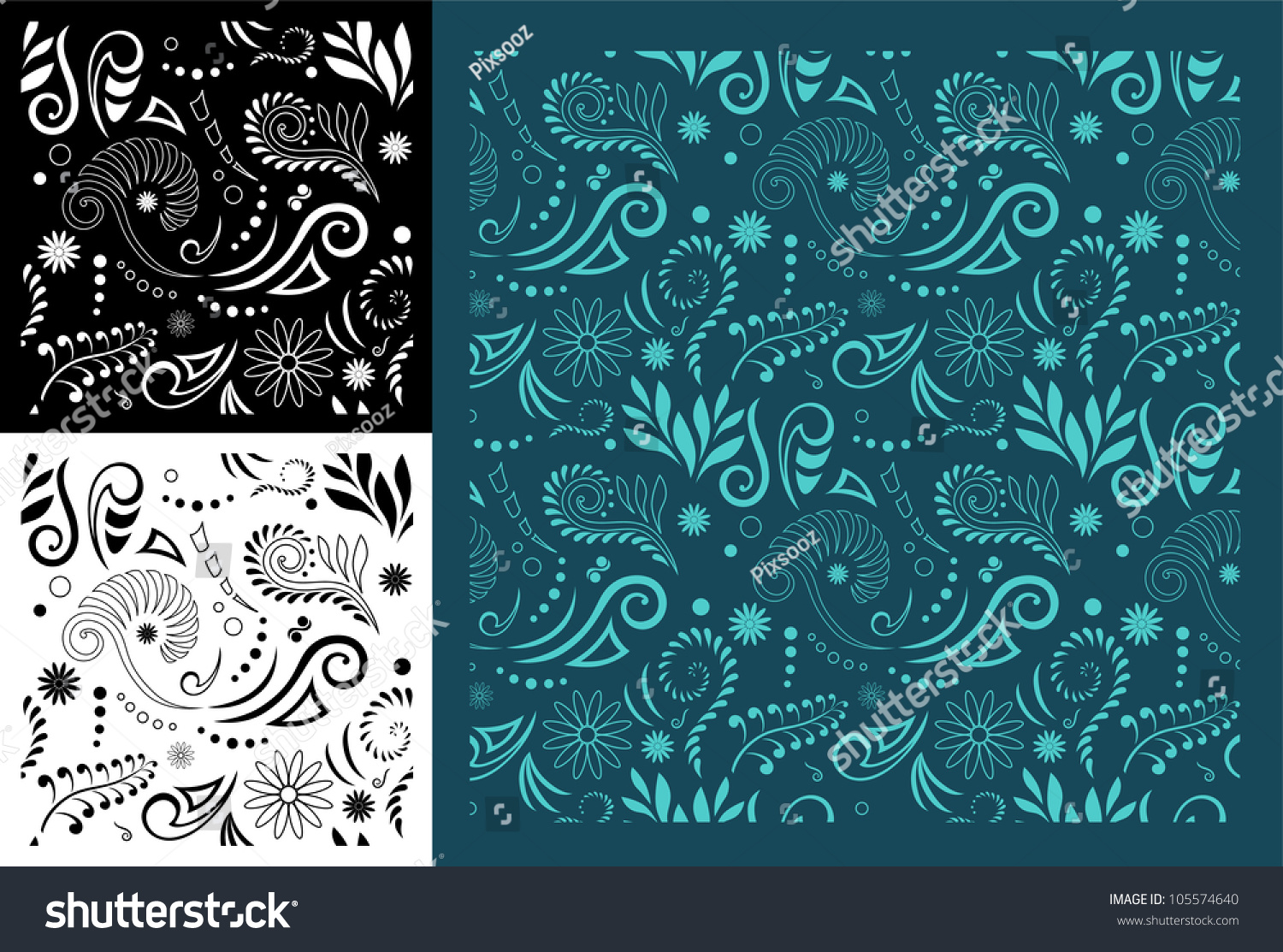 Stylised Maori Koru Seamless Pattern Easy To Royalty Free Stock 