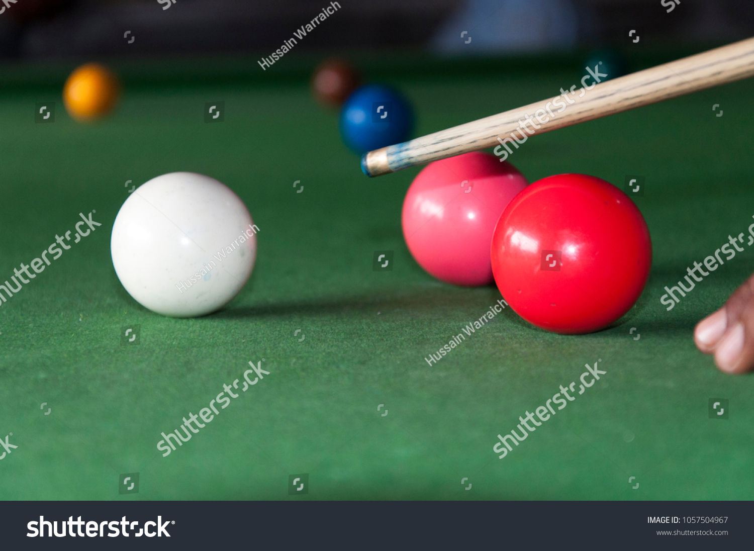 Snooker balls being played #1057504967