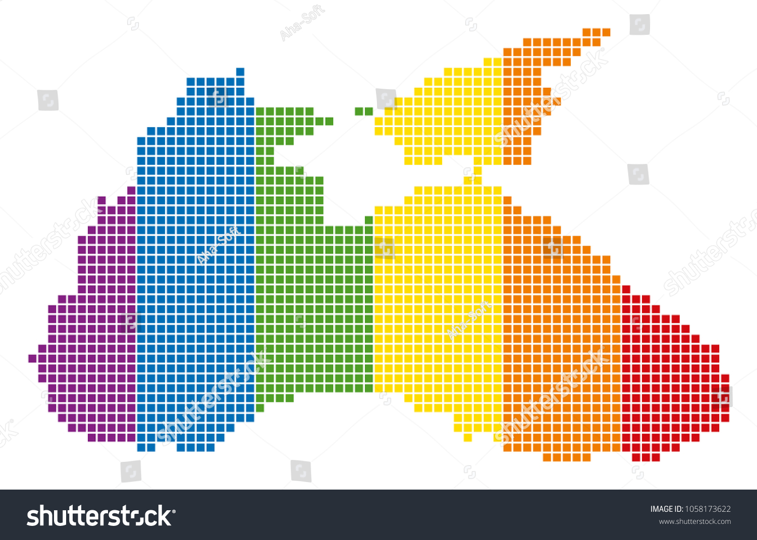 A Dotted Lgbt Black Sea Map For Lesbians Gays Royalty Free Stock Vector 1058173622 2316