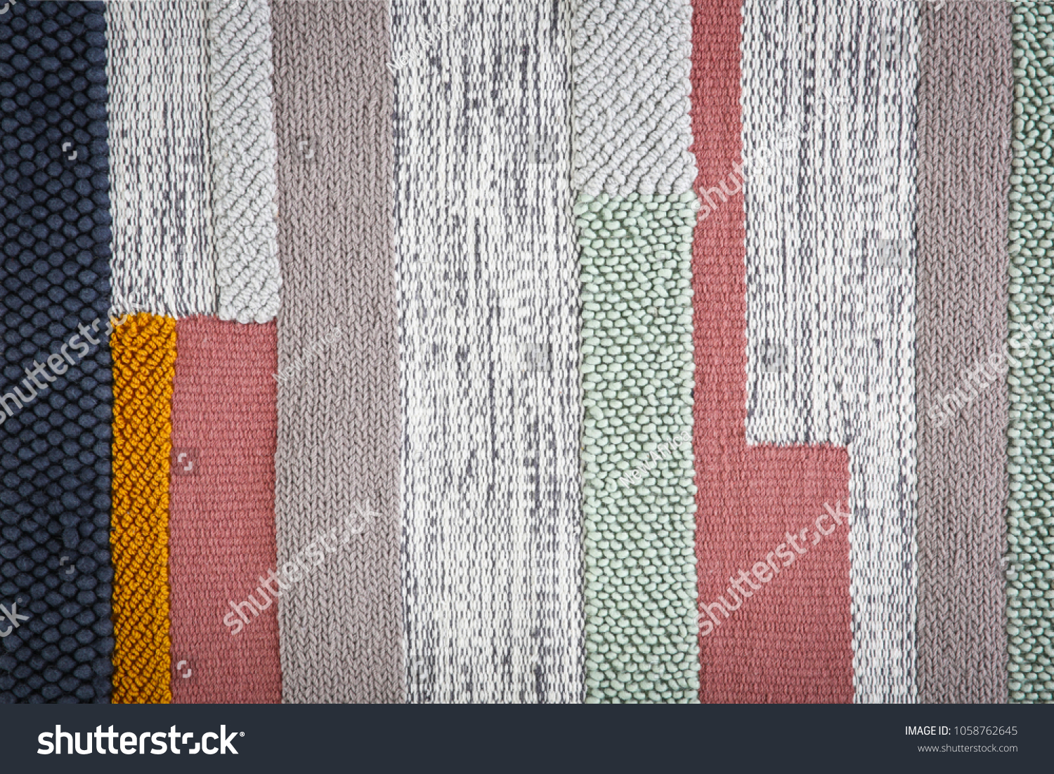 Colorful striped carpet as background #1058762645