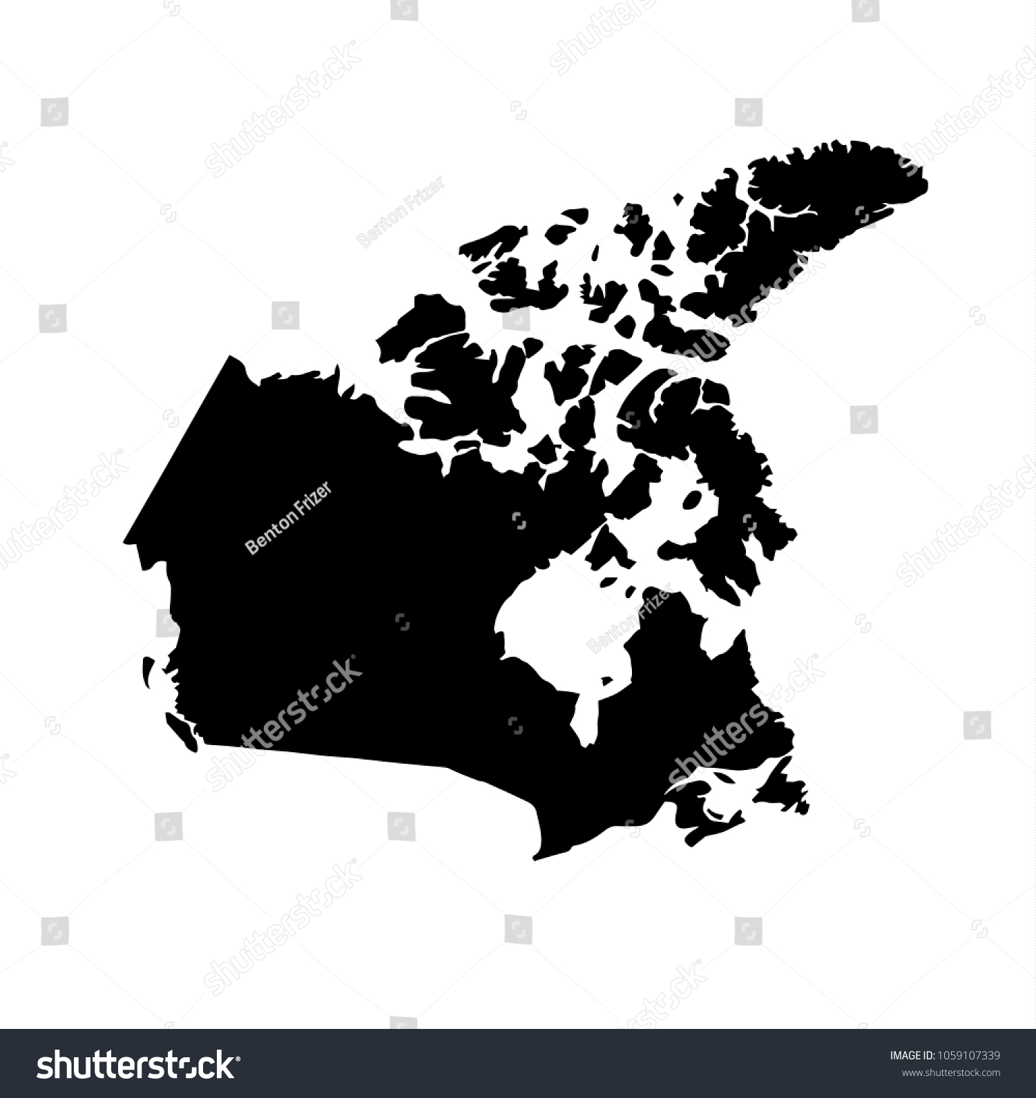 map of Canada. vector illustration - Royalty Free Stock Vector ...