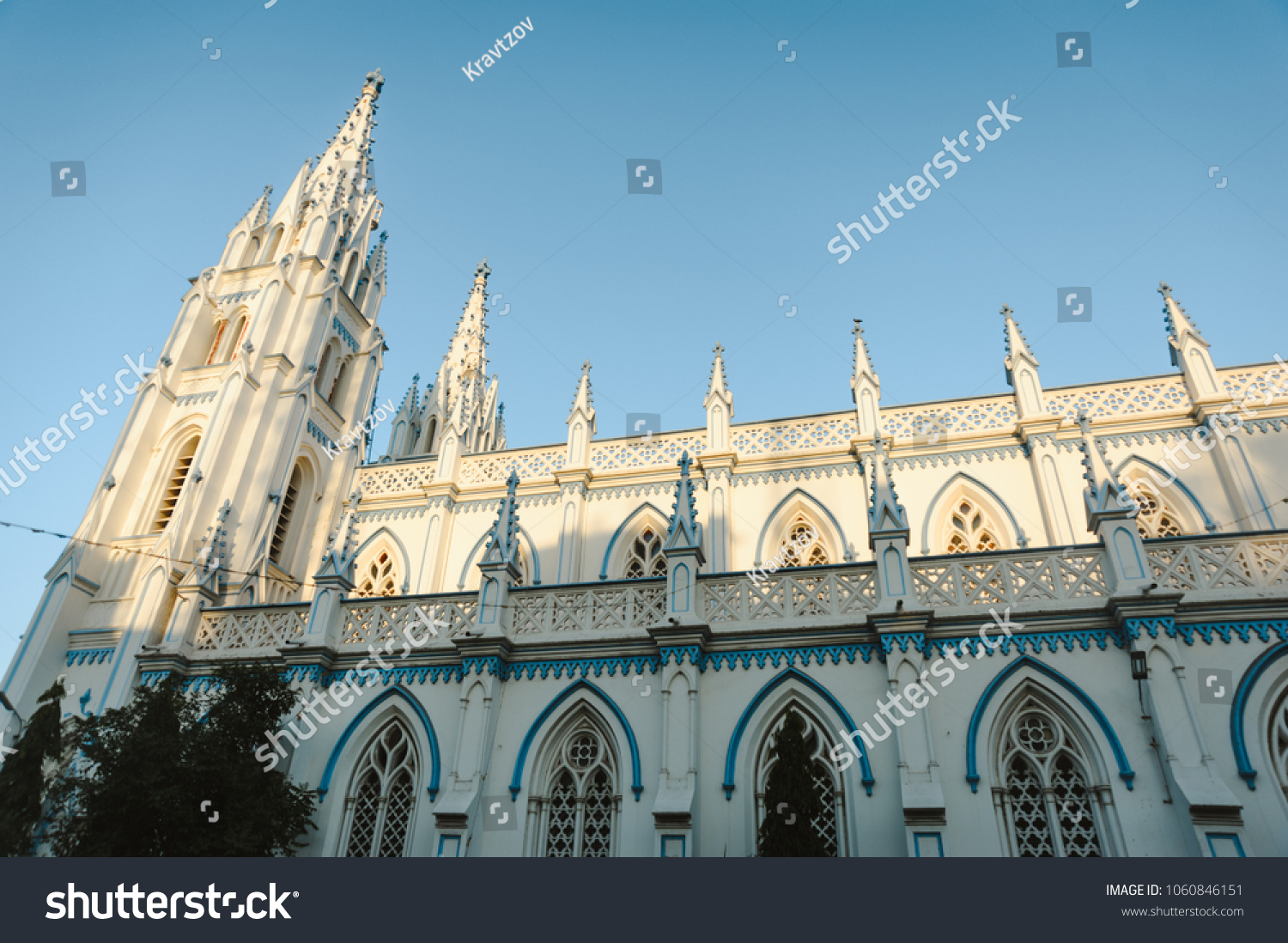 Saint Mary's Catholic Cathedral church exterior architecture in Madurai #1060846151
