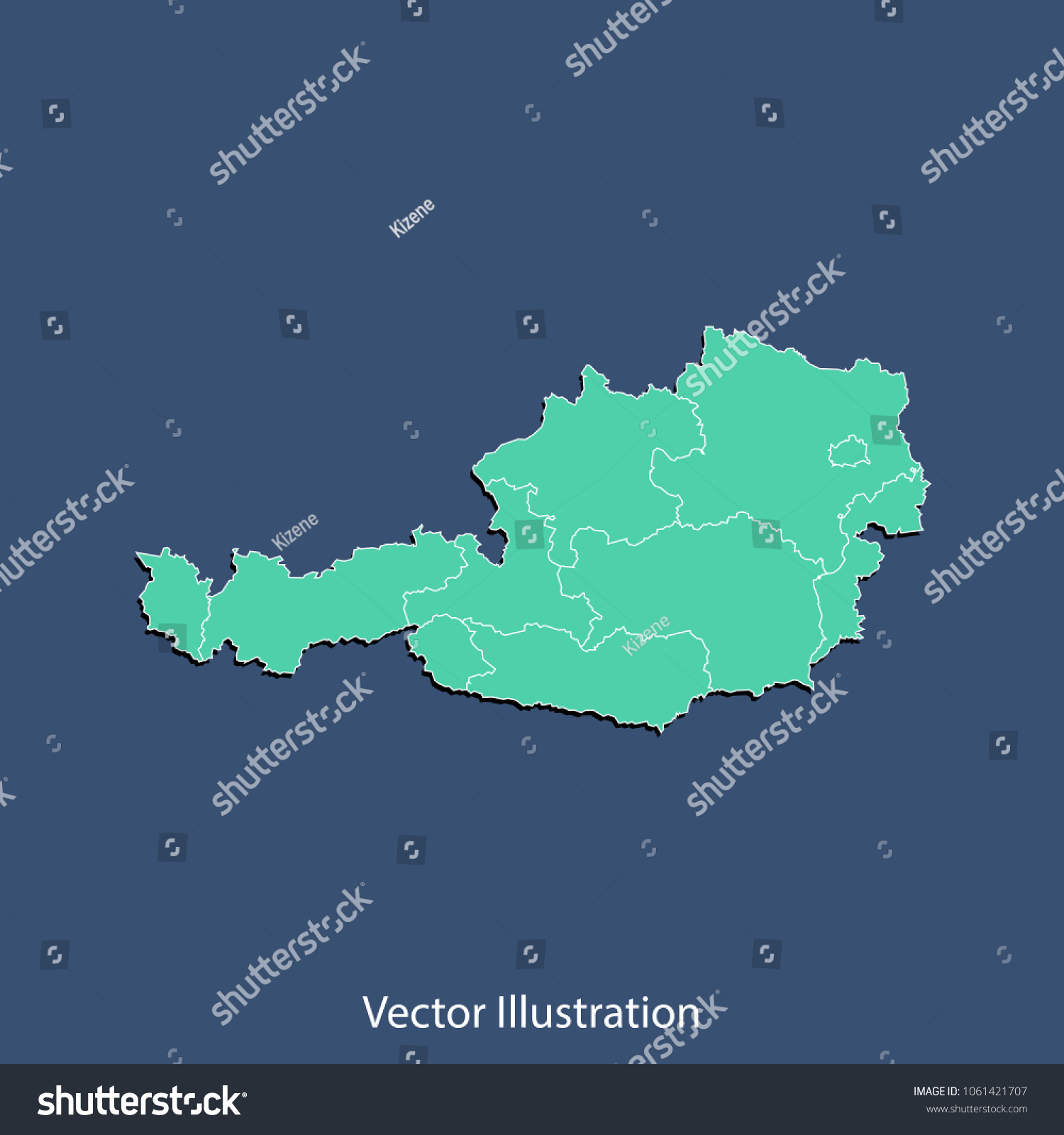 Austria Map High Detailed Color Map Of Austria Royalty Free Stock   Avopix 1061421707 