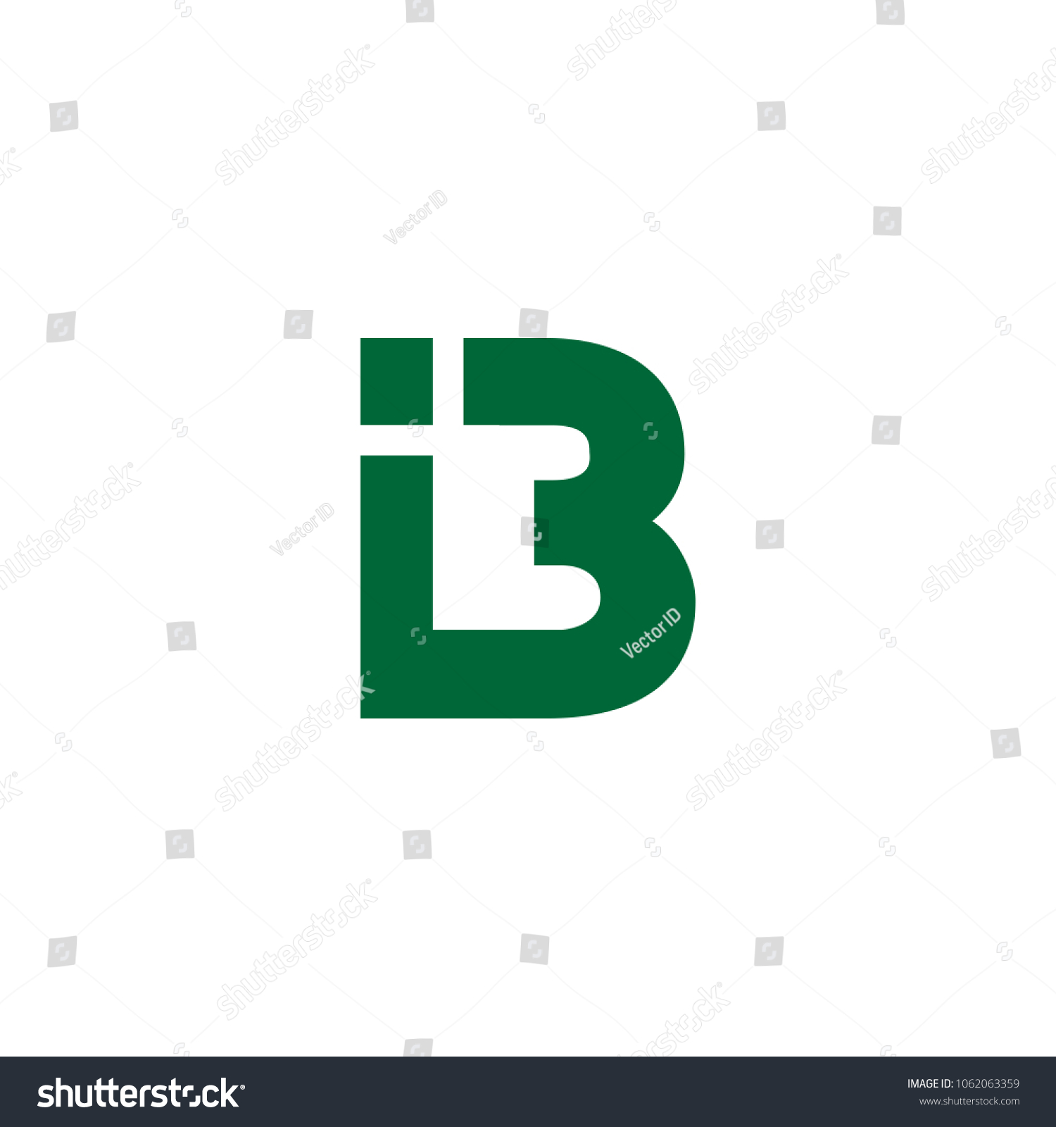 Green Logo Letter B Vector Download - Royalty Free Stock Vector ...