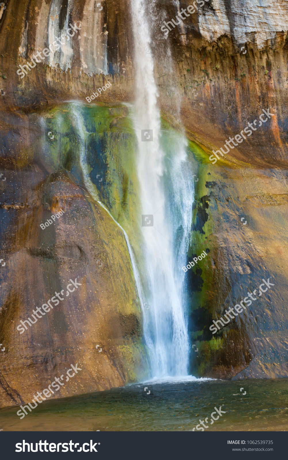 Calf Creek Falls, Viewed from Calf Creek Trail, Grand Staircase-Escalante National Monument, Utah #1062539735