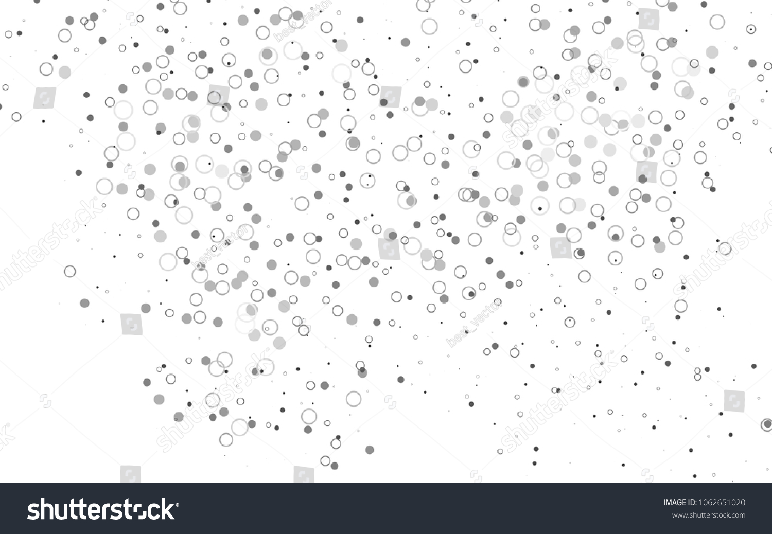 Light Silver, Gray vector  background with dots. Beautiful colored illustration with blurred circles in nature style. New design for ad, poster, banner of your website. #1062651020