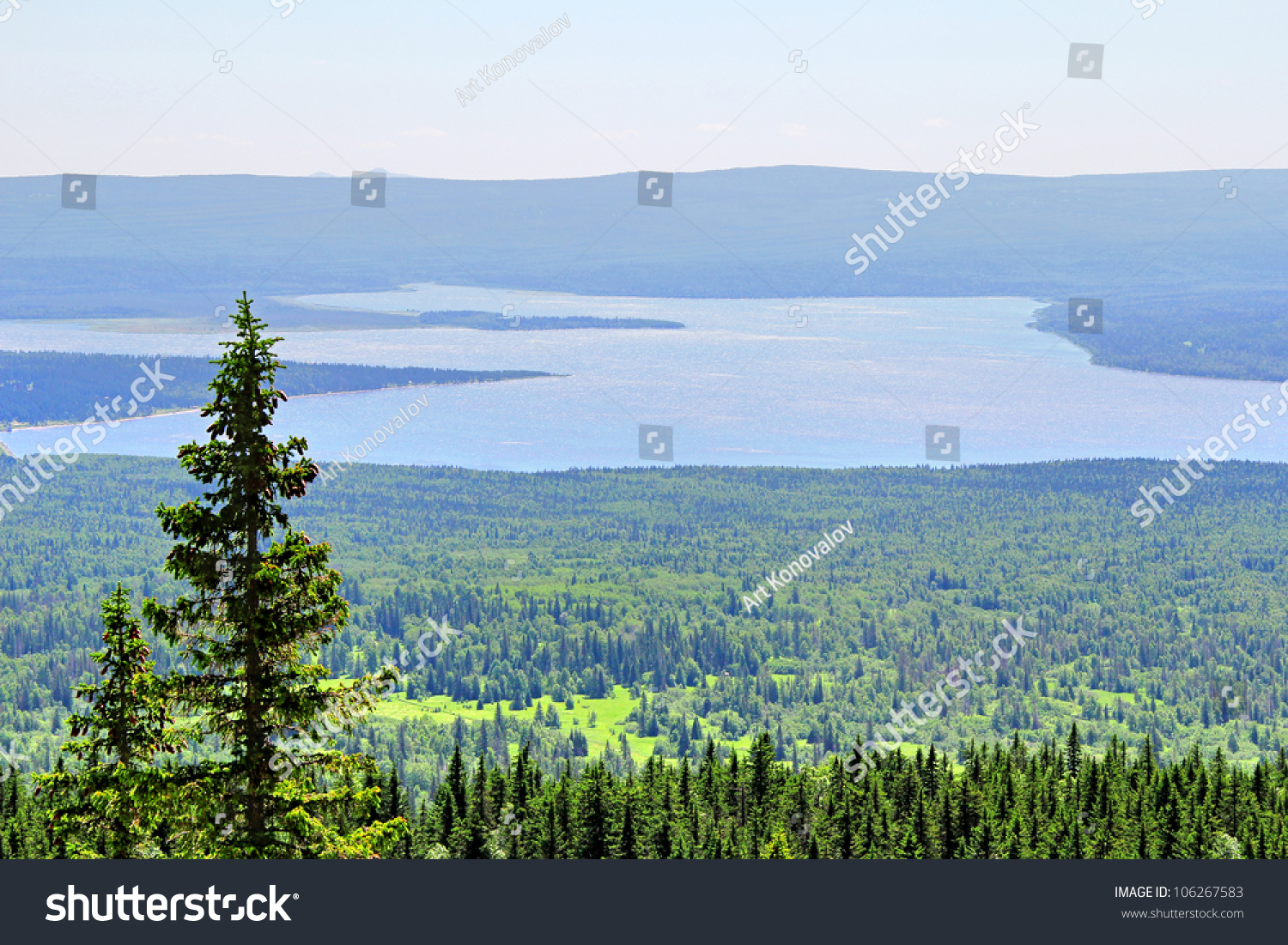 Mountainous lake Zyuratkul in Russia #106267583