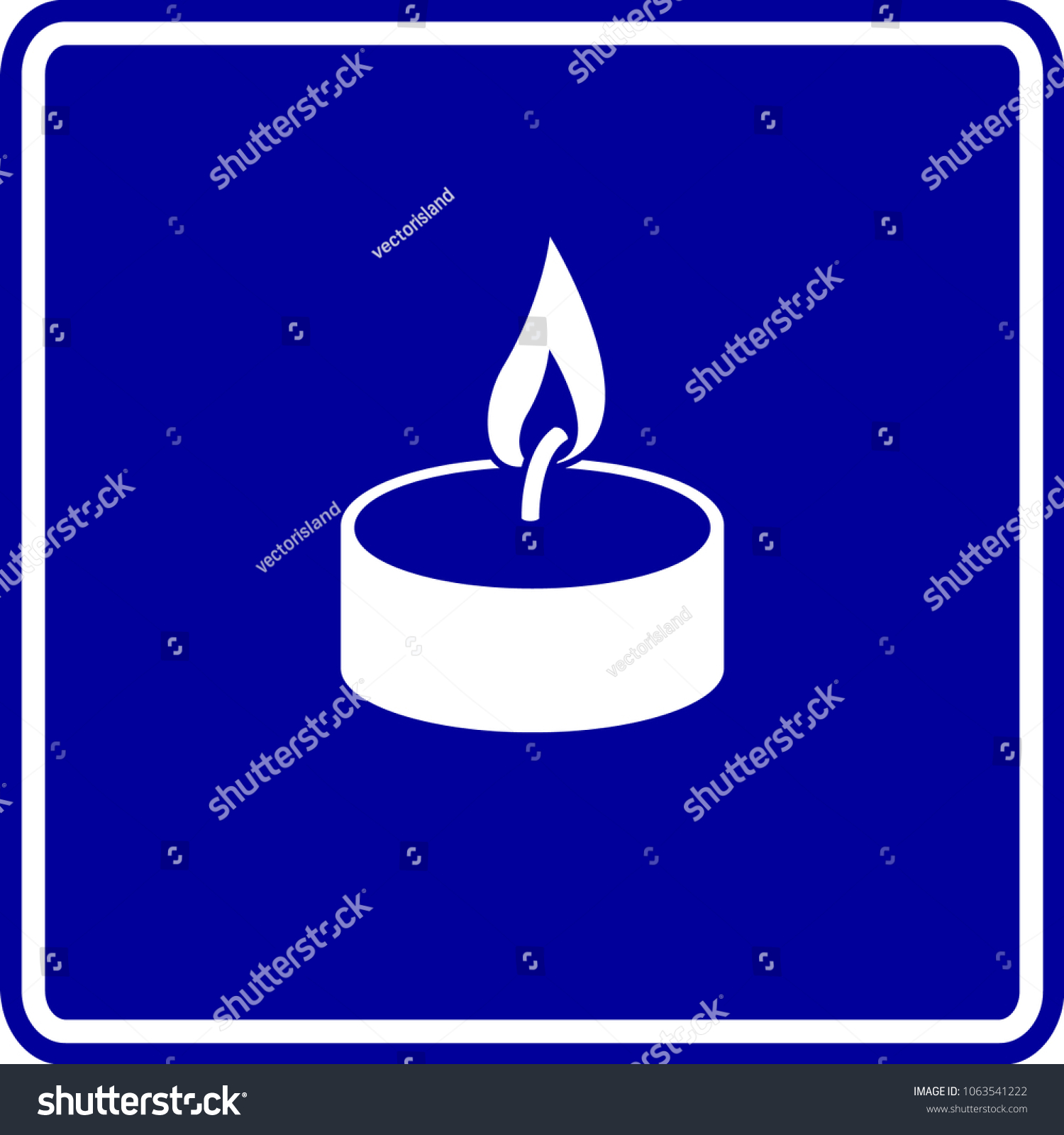 tealight candle sign - Royalty Free Stock Vector 1063541222 - Avopix.com