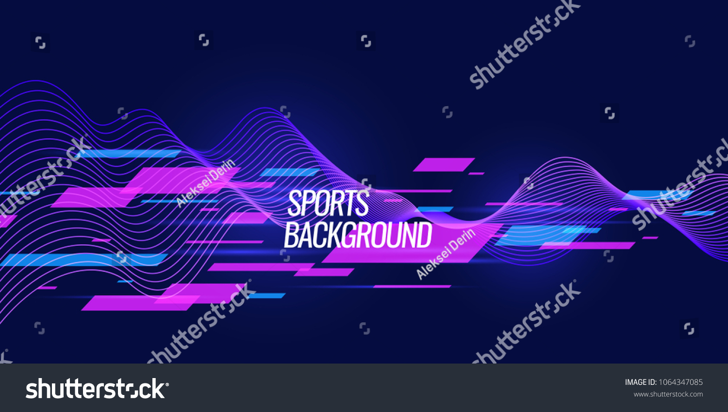 Modern colored poster for sports. Vector illustration #1064347085