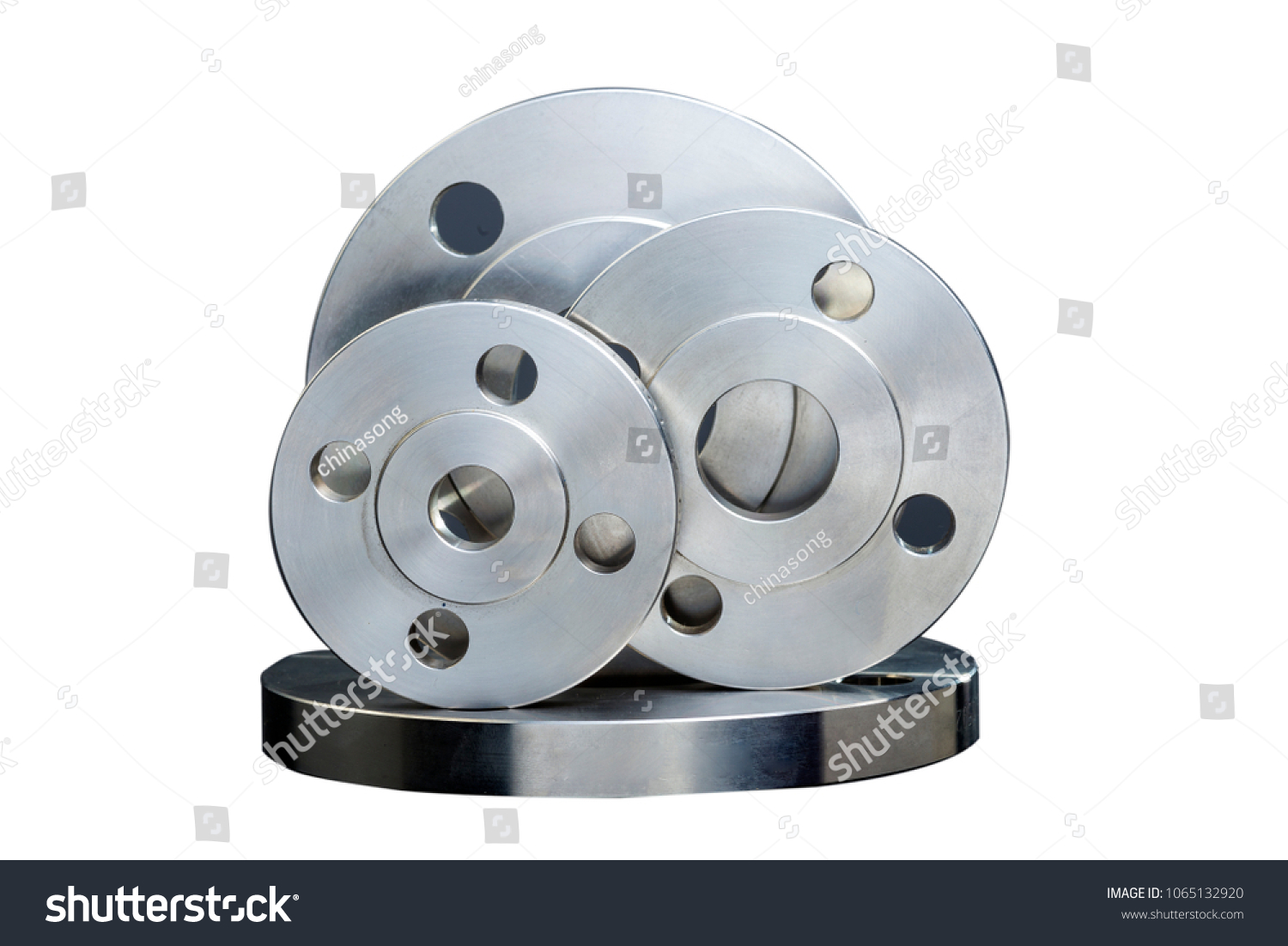 Combination of metal flanges, numbers are specifications of the flange #1065132920