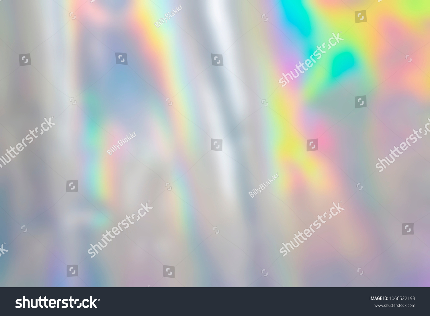 Blurry abstract pastel iridescent holographic foil background #1066522193